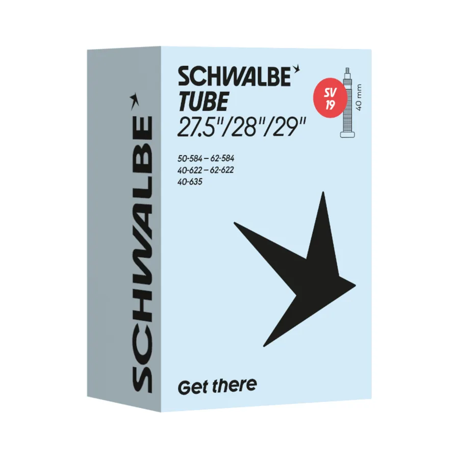Камера Schwalbe SV19 40 мм у новій упаковці з розмірами ETRTO