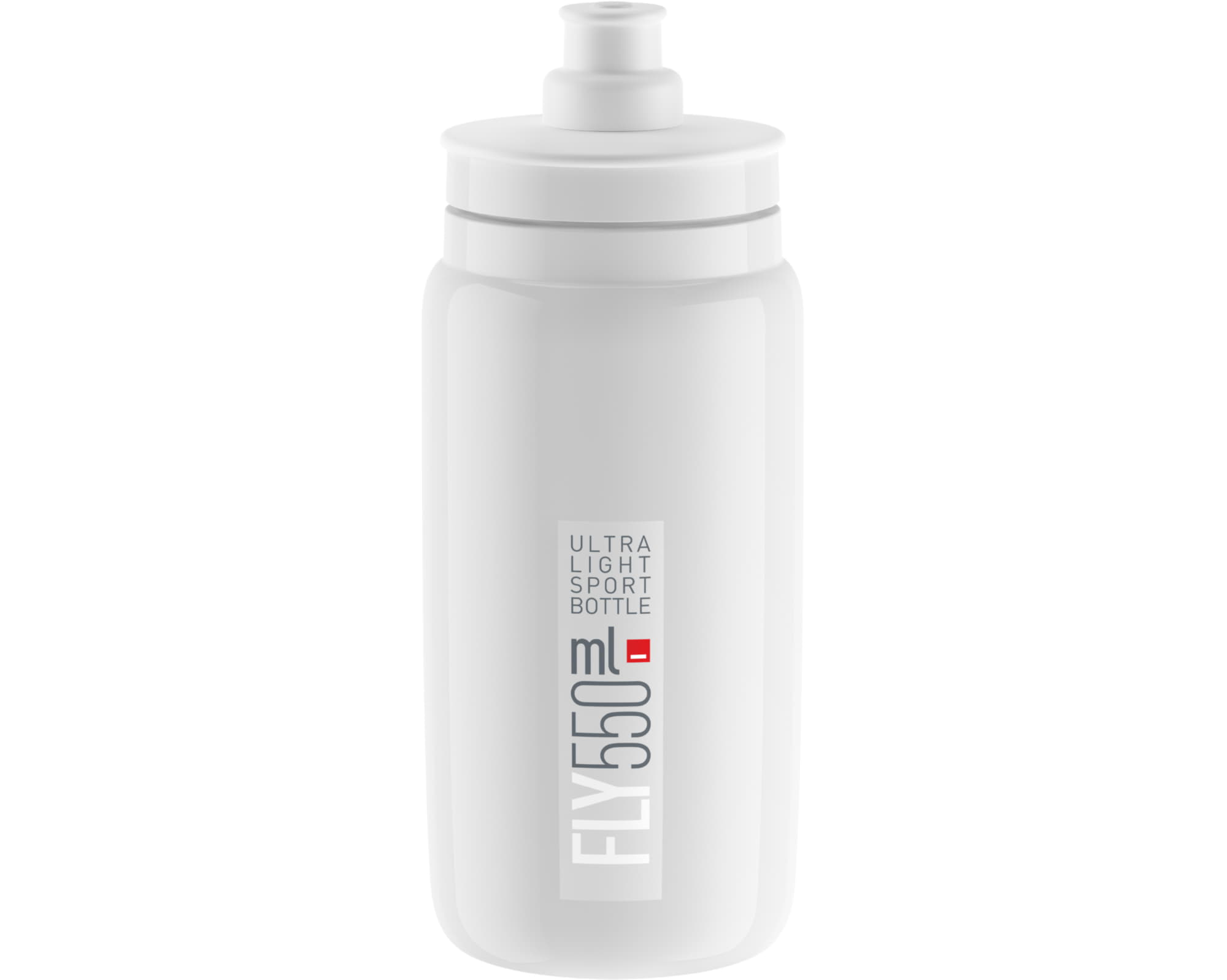 Фляга ELITE FLY белый с серым лого 550 мл