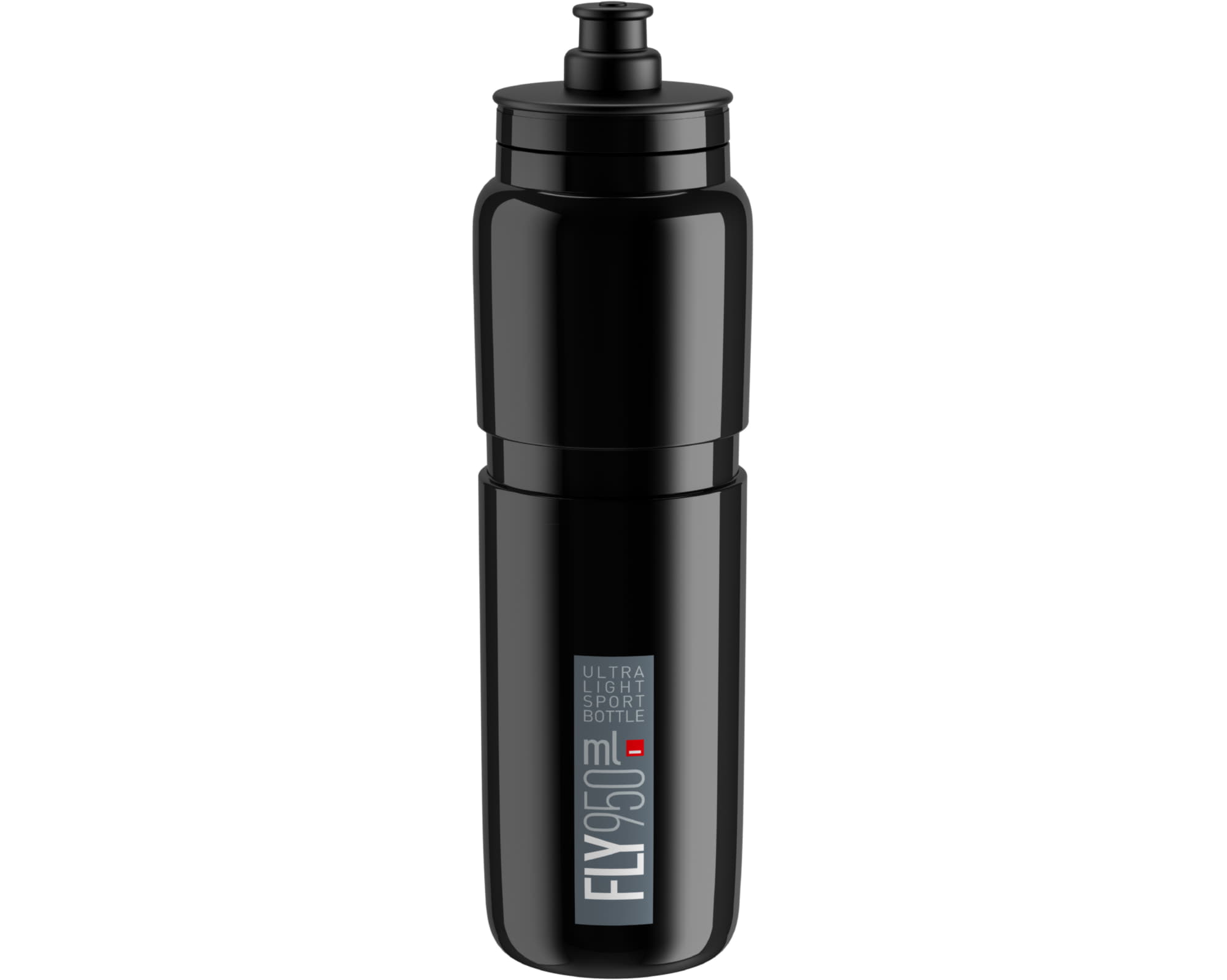 Фляга ELITE FLY черный с серым лого 950 мл