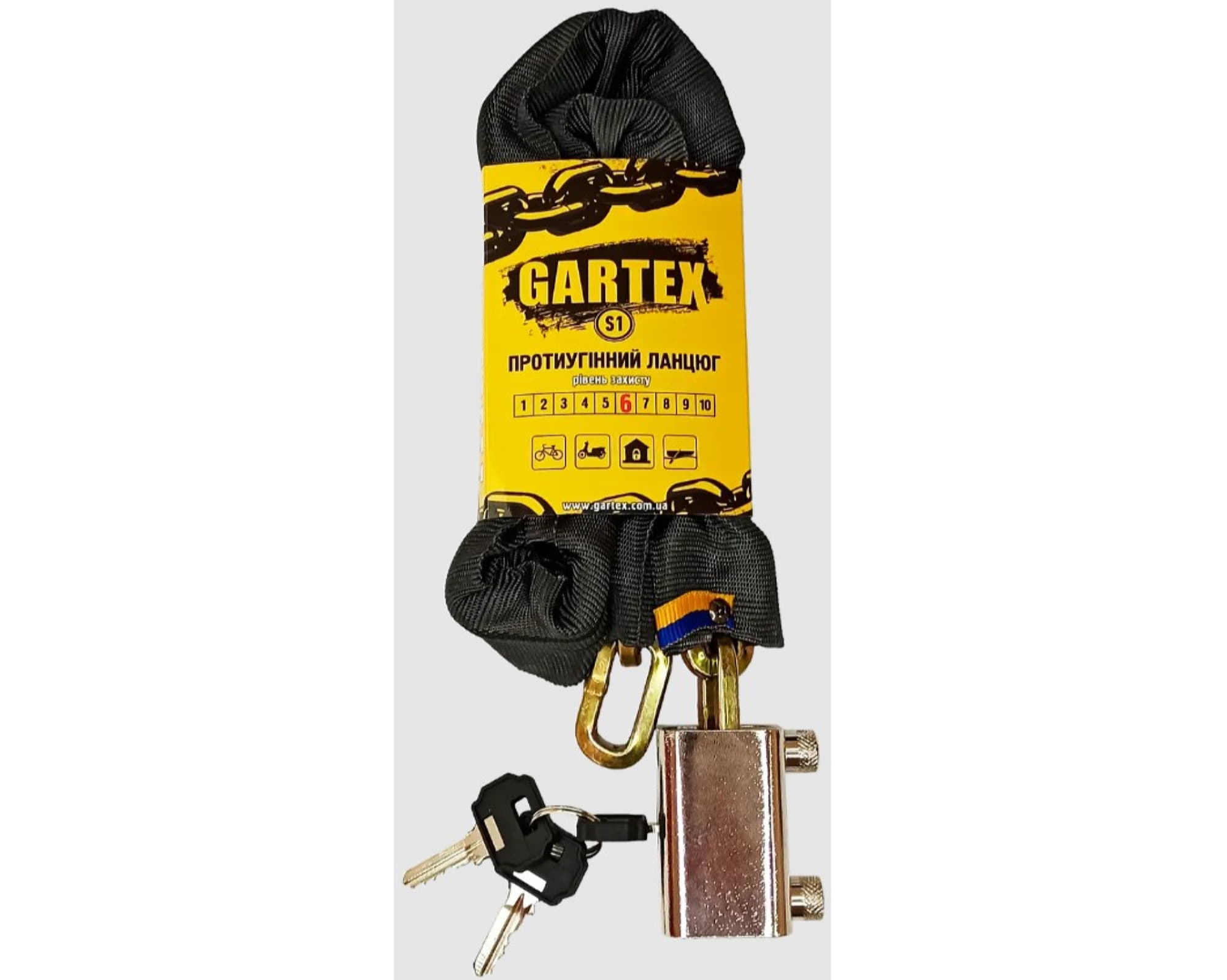 Замок цепной Gartex S1 2000x6 мм 002