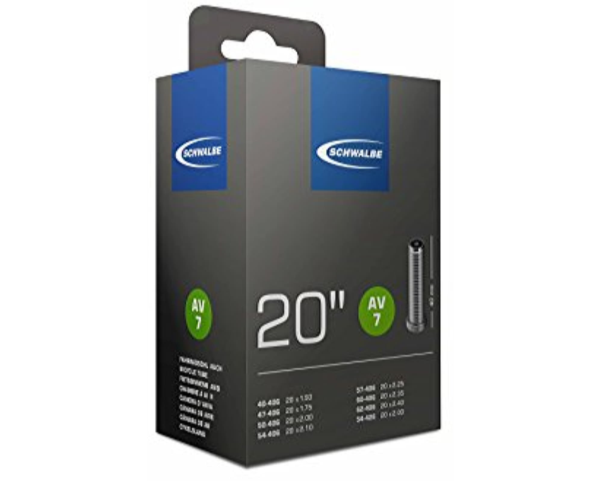 Камера Schwalbe AV7 20x1.50-2.50 (40/62-406) ніпель AV 40мм