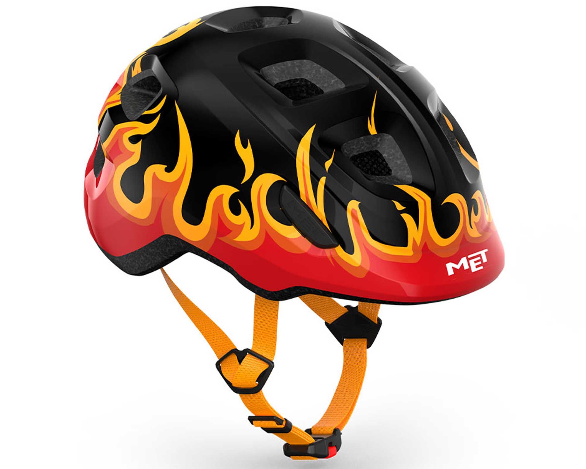 Шолом MET HOORAY CE BLACK FLAMES | GLOSSY XS (46-52)