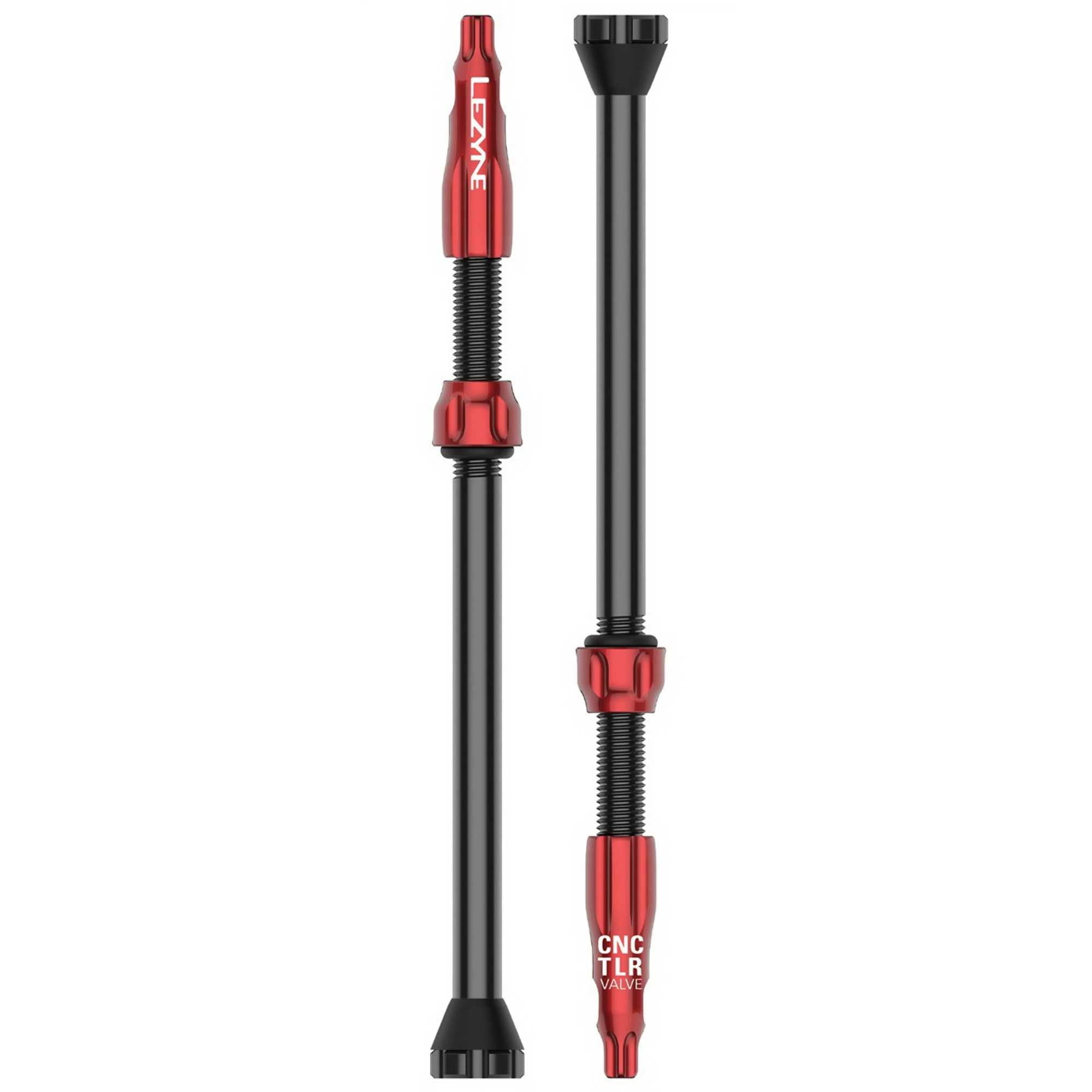 Ниппель для бескамерки LEZYNE CNC TLR VALVE 80MM Красный Y14