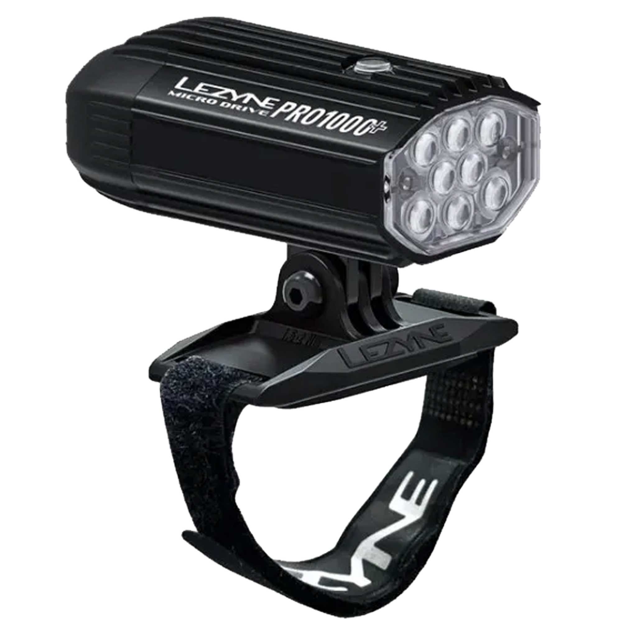 Переднє світло LEZYNE HELMET MICRO DRIVE PRO 1000+ FRONT Чорний матовий 1000 люменів Y18