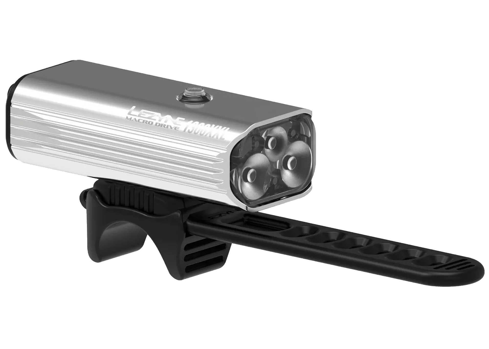 Переднє світло LEZYNE MACRO DRIVE 1300XL Сріблястий 1300 люменів Y13