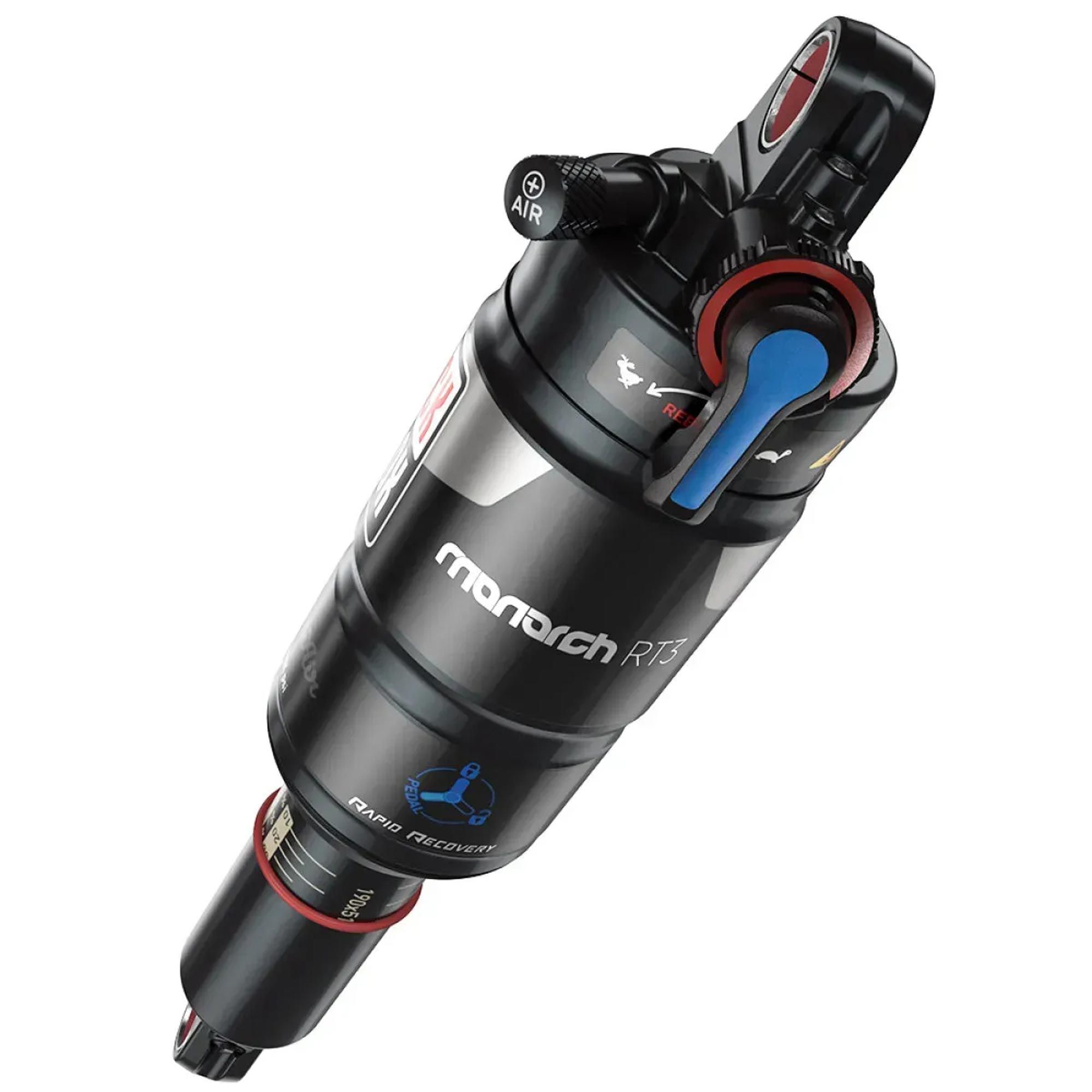 Амортизатор RockShox Monarch RT3 AutoSag (197X48/7.75x1.9) MReb/MComp, SoftPedal, 320LockoutForce,FastBlack/SBCShockBlock 2016 Stumpjumper 27/29, 2016 Ryhme27/27+