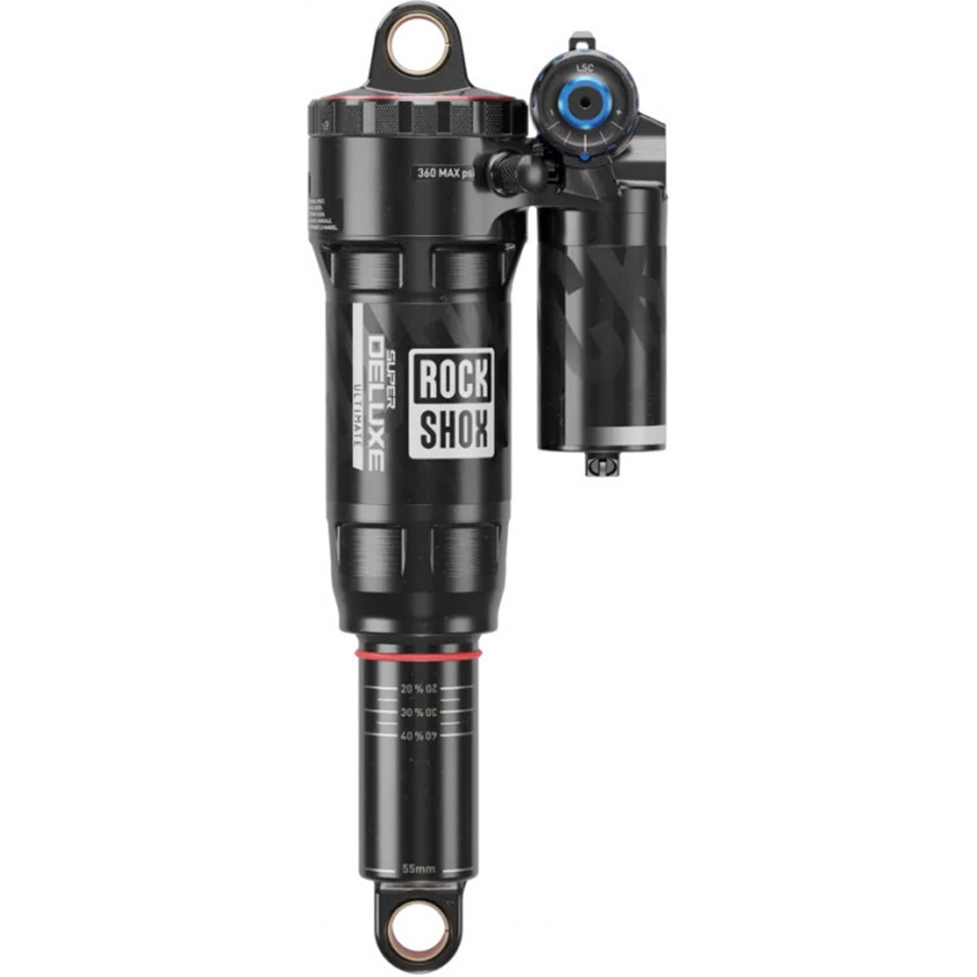 Амортизатор ROCKSHOX Super Deluxe Ultimate RC2T - 210X55 Linear Air, 0Neg/2Pos Tokens, LinearReb/LComp, 320lb Lockout, Standard Bearing(8x20,8x30)C1 Santa Cruz Hightower2023