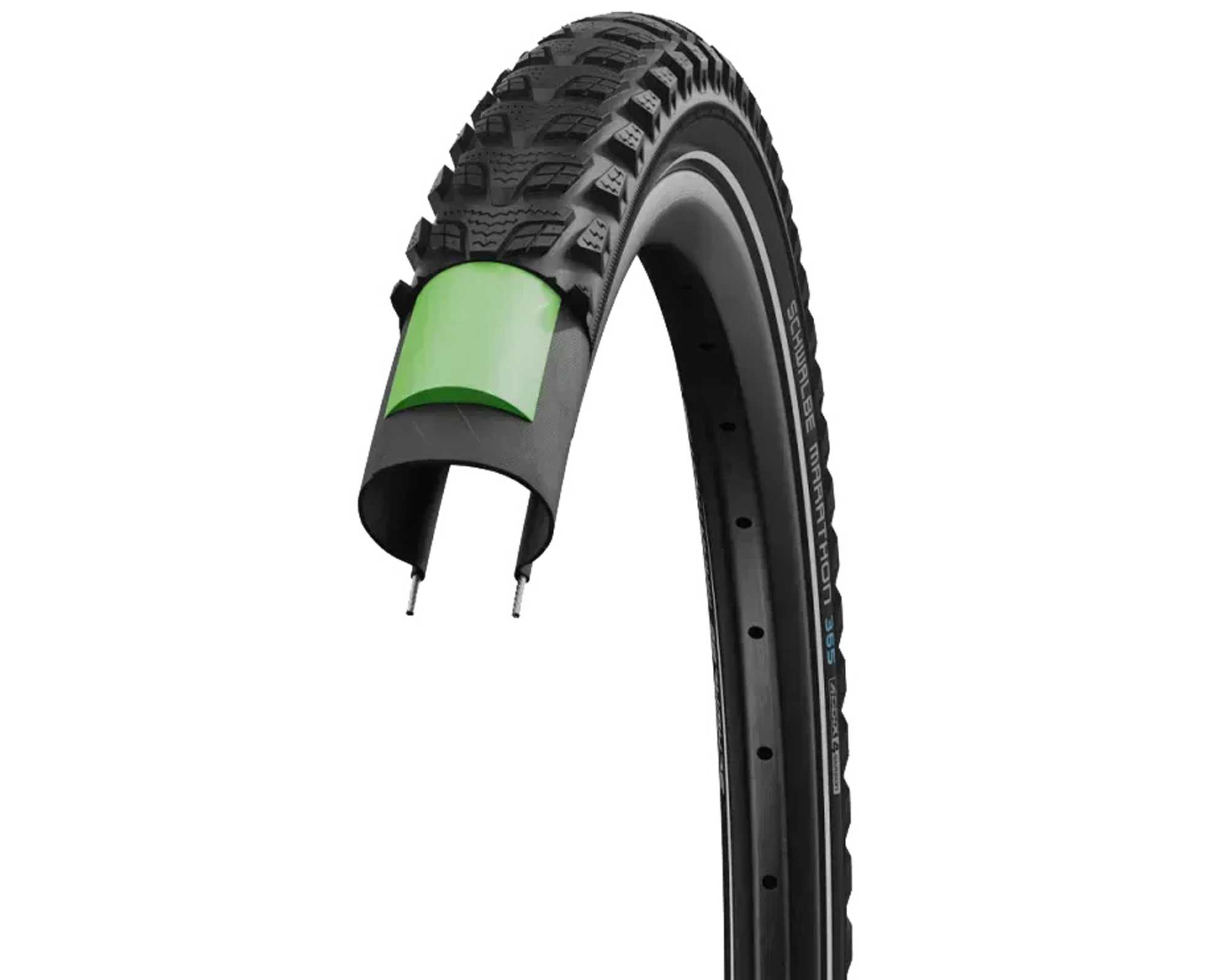Покрышка 28x1.50 700x38C (40-622) Schwalbe MARATHON 365 Perf, GreenGuard, TwinSkin B/B+RT HS475 ADDIX 4Season 67EPI 28B