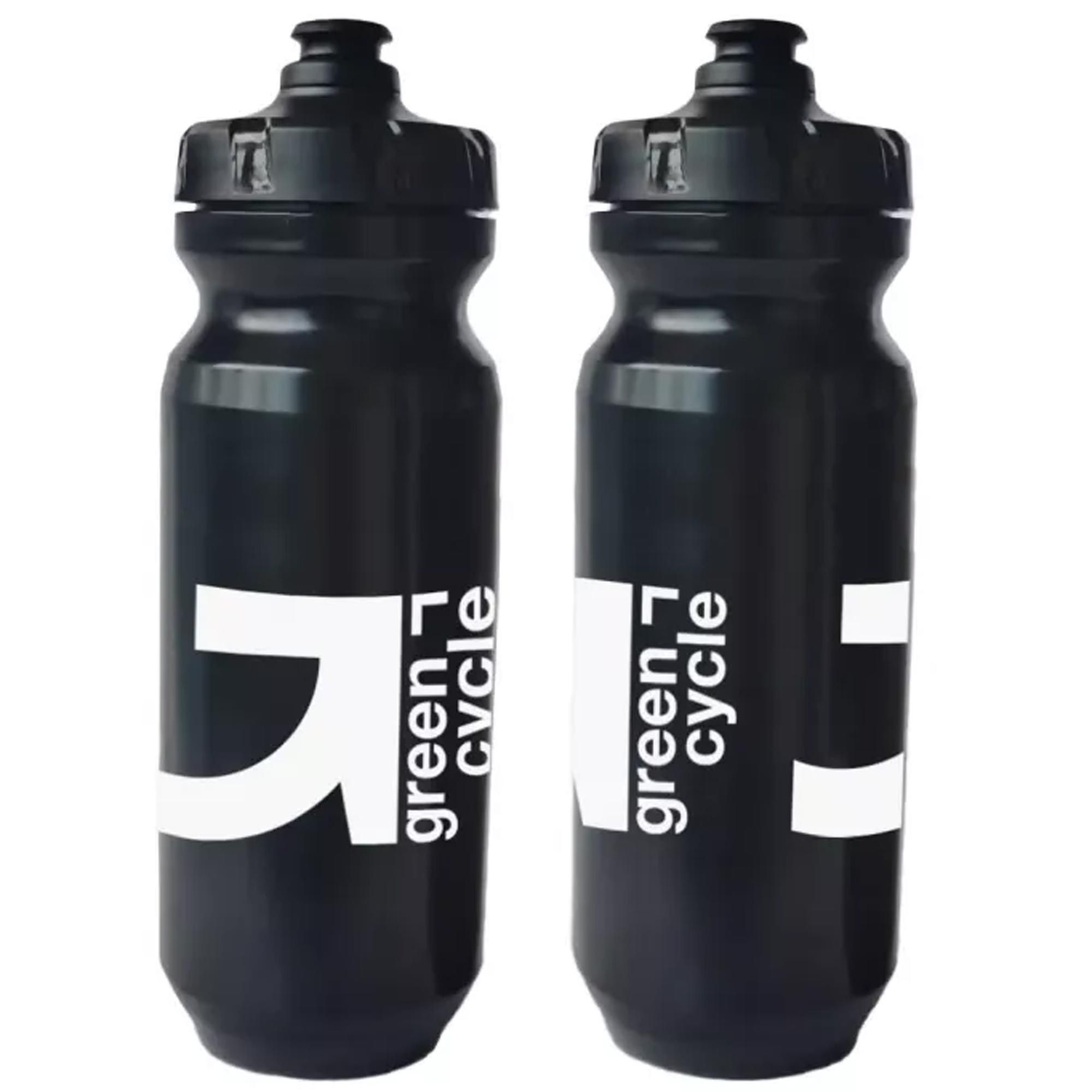 Фляга 0,75 Green Cycle GBT-517 зі збільшеним клапаном, чорна з білим