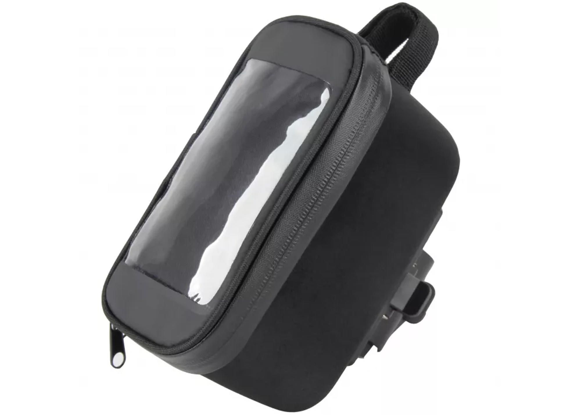 Сумка на верхнюю трубу рамы Green Cycle Phone hard bag, с отделением для телефона, 19x10,5x10, черный