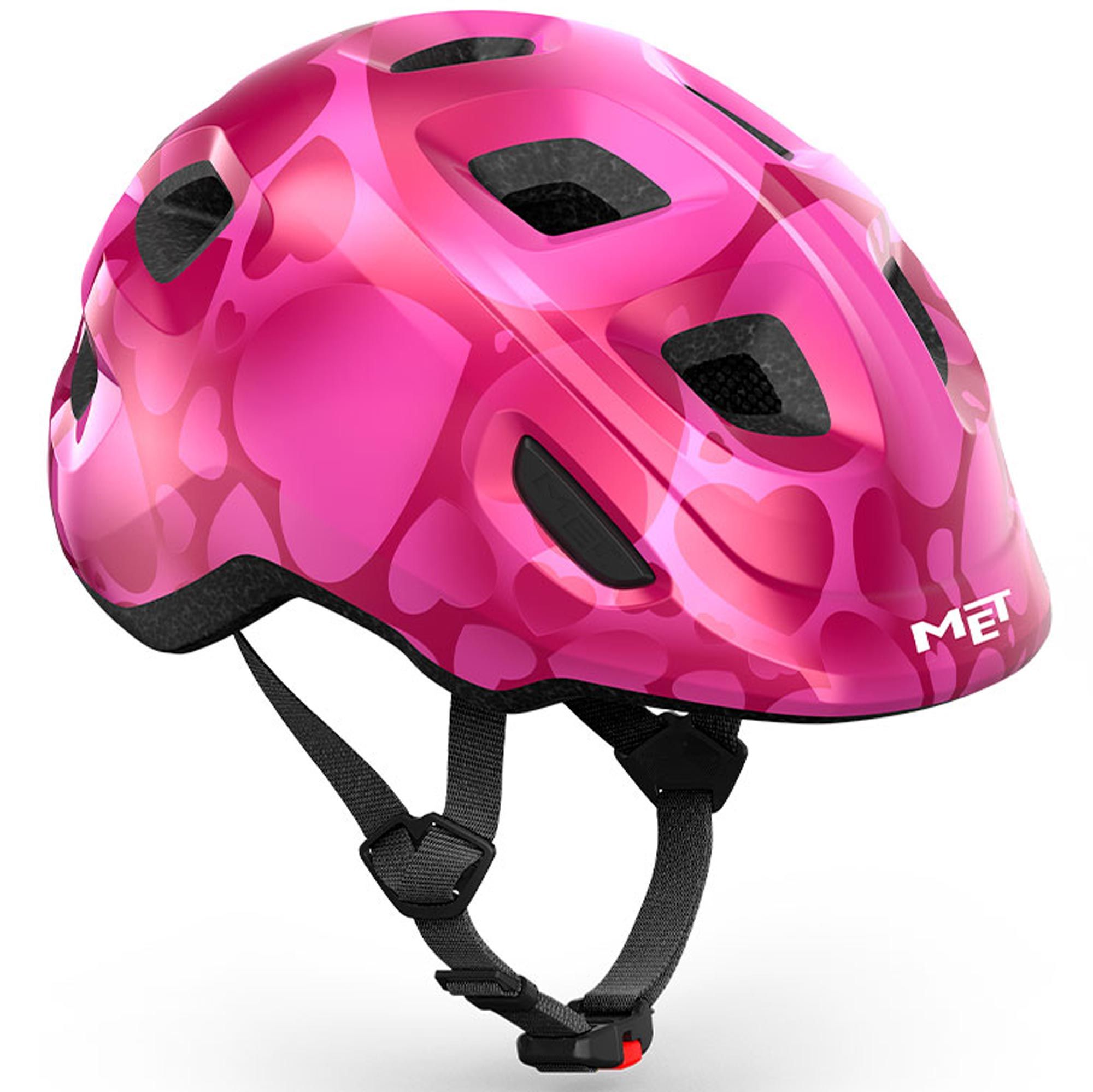 Шлем MET HOORAY CE PINK HEARTS | GLOSSY S (52-56)