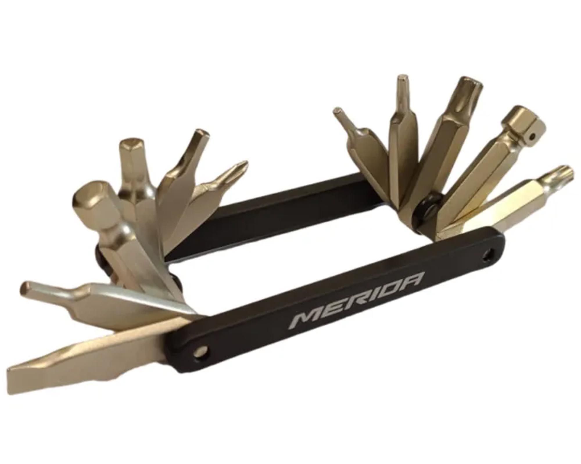 Мультитул MERIDA 12 in 1 wrenches: 2/2.5/3-8, Screwdriver, T10/25/30 Neoprene bag