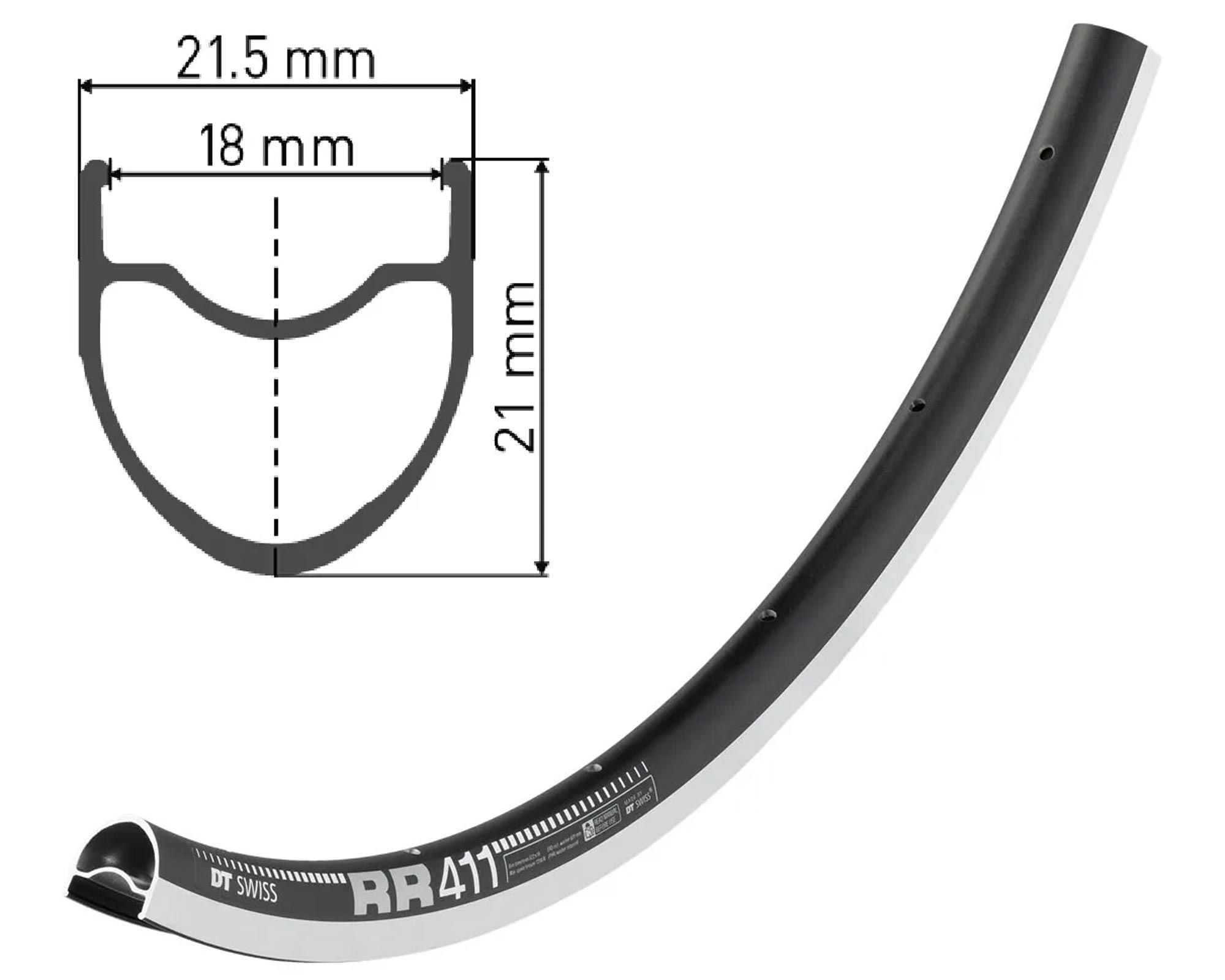 обод DT SWISS RR 411A 29x18 RIM BRAKE 28отв.