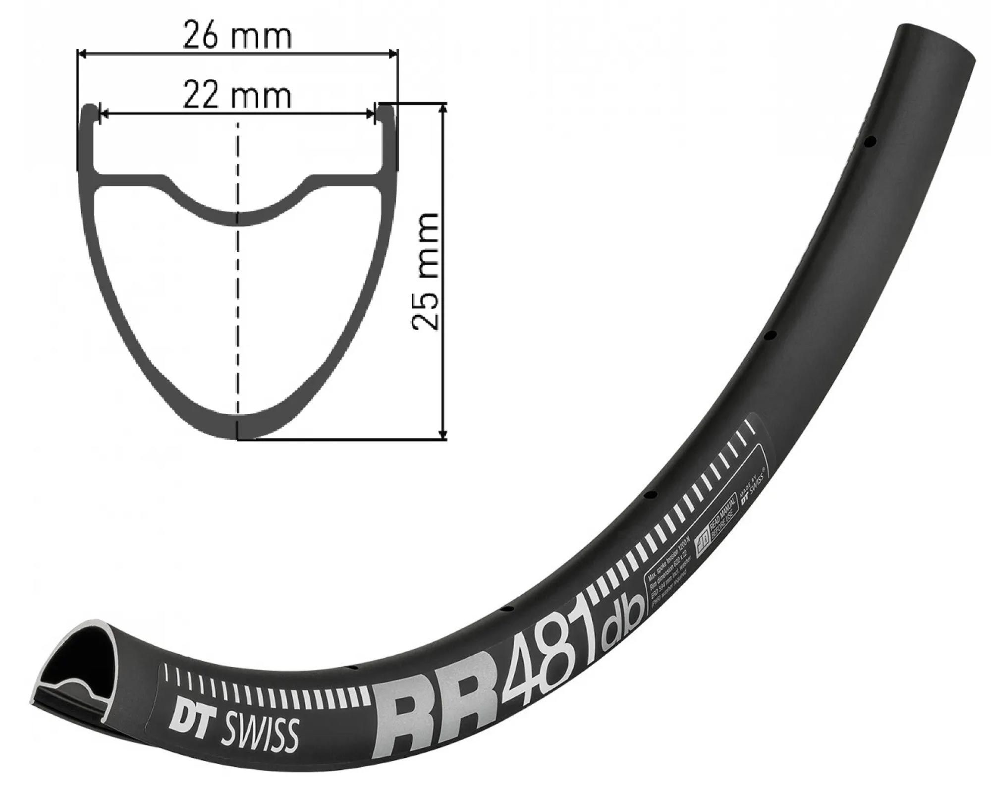 Обід DT SWISS RR 481 27X22 DISK BRAKE 28отв.