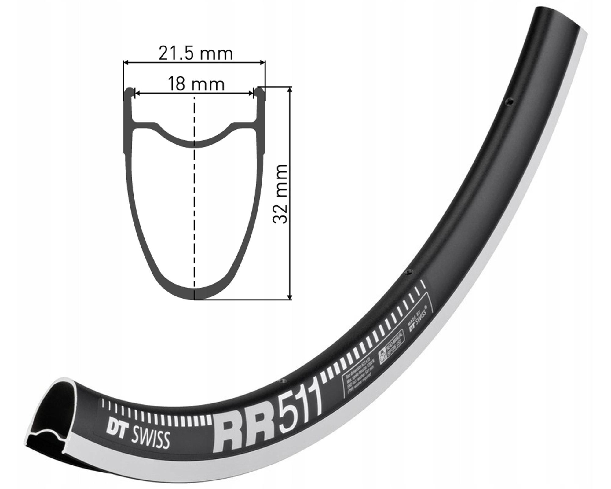 Обід DT SWISS RR 511 29x18 RIM BRAKE 28отв.