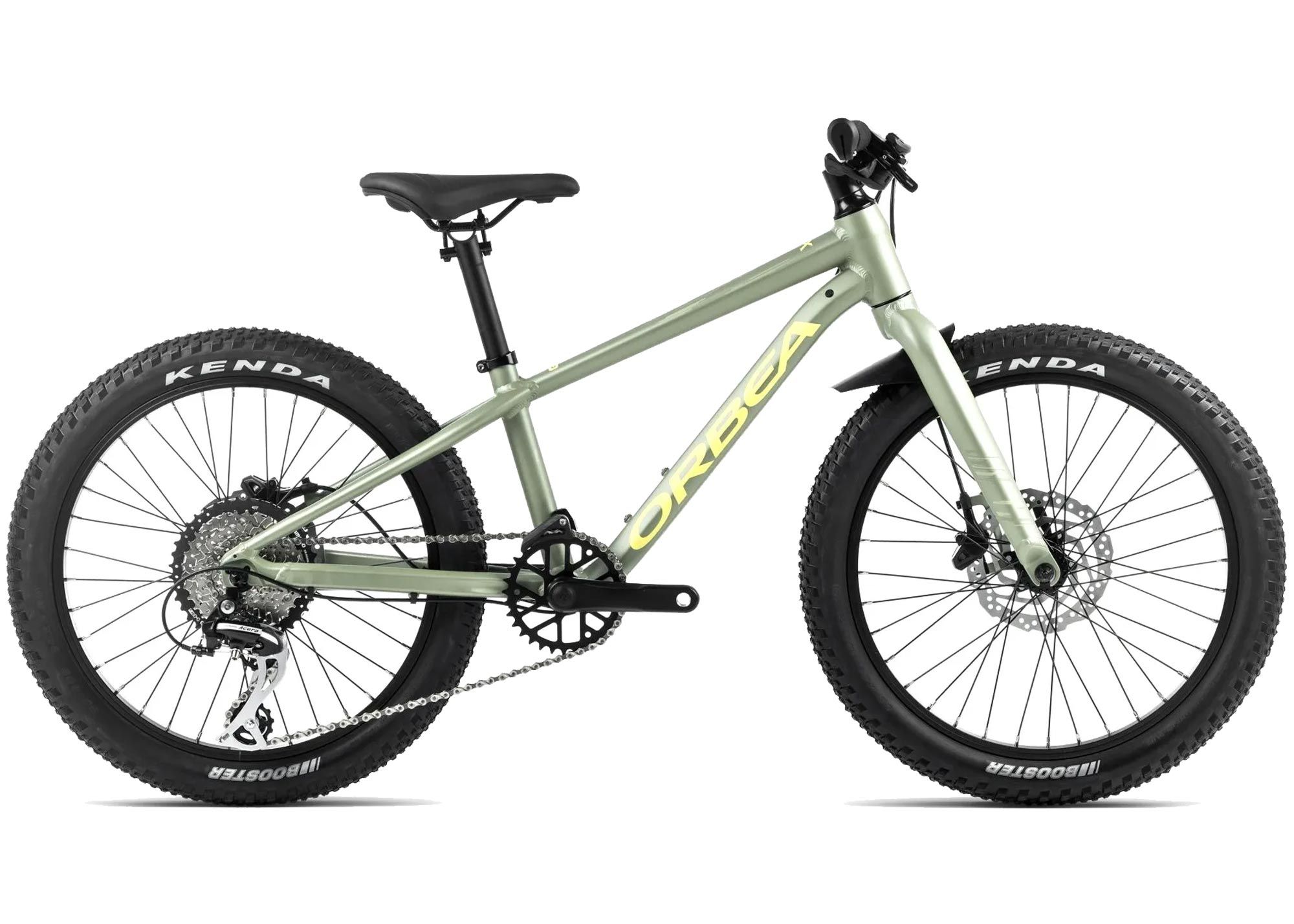 Велосипед 20 Orbea MX 20 Team Disc (2025) metallic green artichoke matt/yellow matt