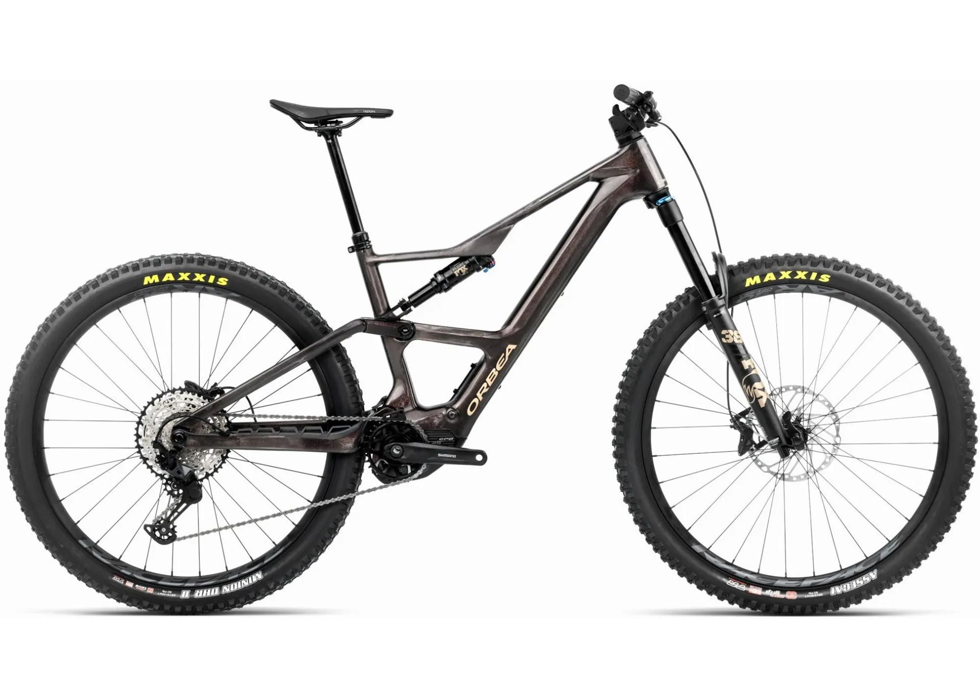 Велосипед 29 Orbea RISE LT M20 420W (2025) cosmic carbon /golden sand gloss M