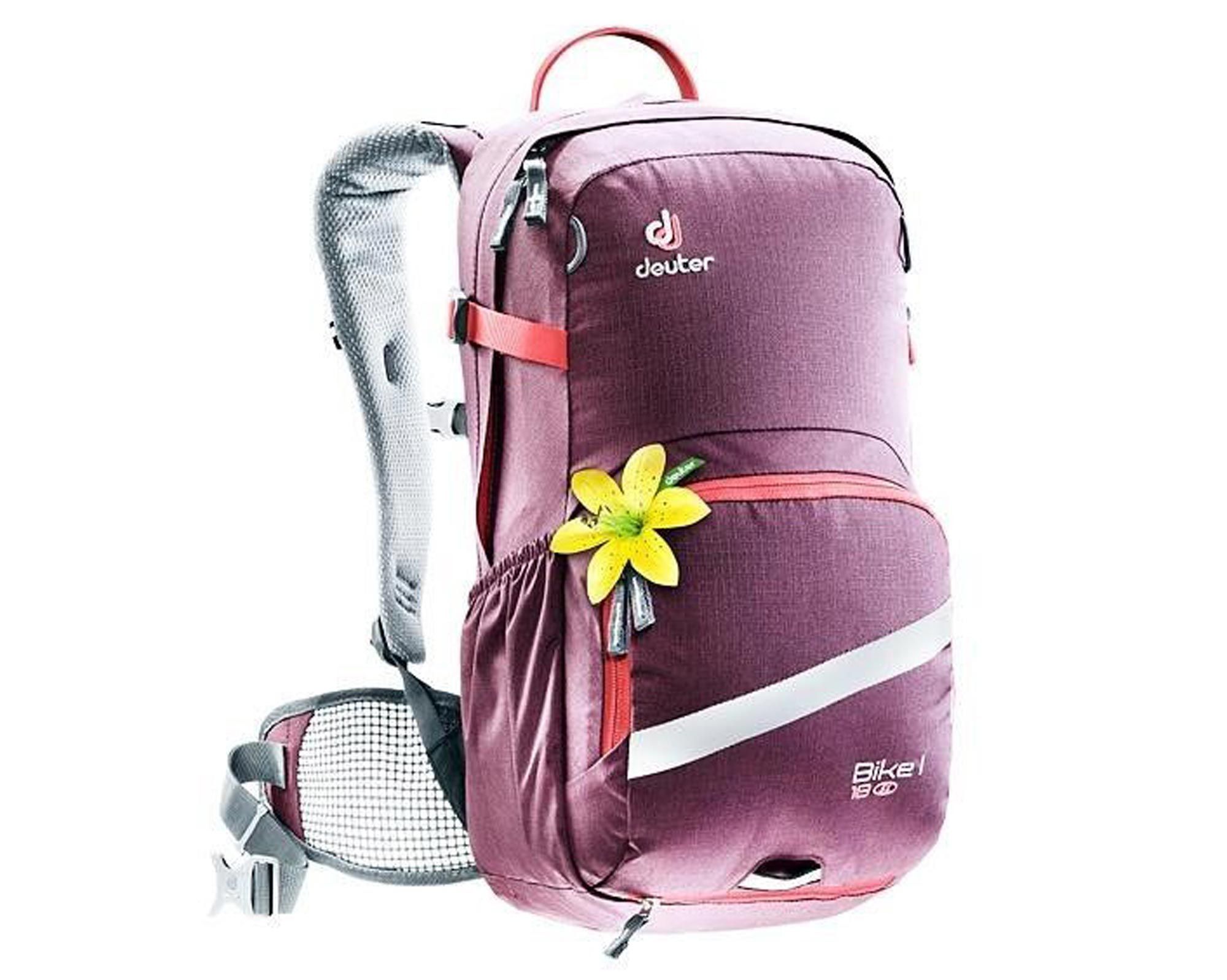 Рюкзак DEUTER Bike I 18 SL колір 5554 aubergine-coral Велосипедний