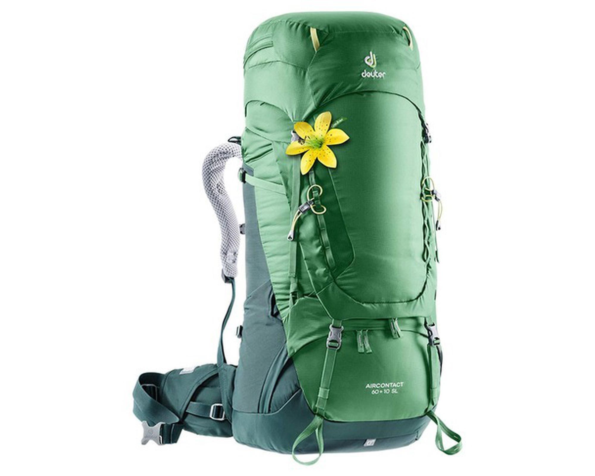 Рюкзак DEUTER Aircontact 60+10 SL цвет 2238 leaf-forest Для трекинга