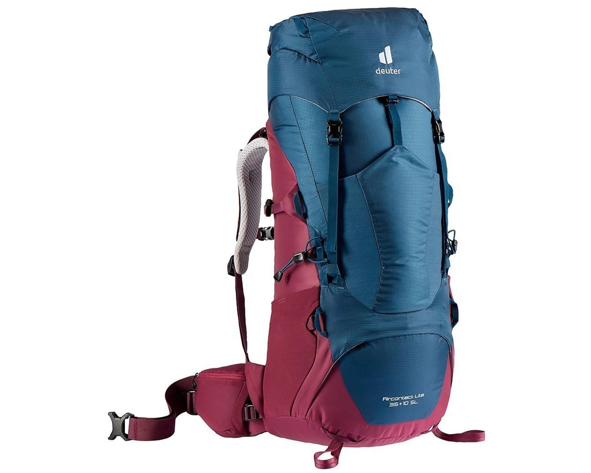 Рюкзак DEUTER Aircontact Lite 35+10 SL цвет 3525 marine-blackberry Для треккинга