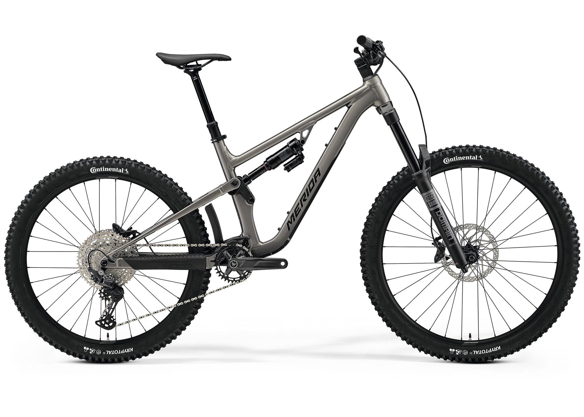 Велосипед 29-27.5 Merida One-Sixty 500 (2026) рама - L Warm Slate Grey(Golden Black)
