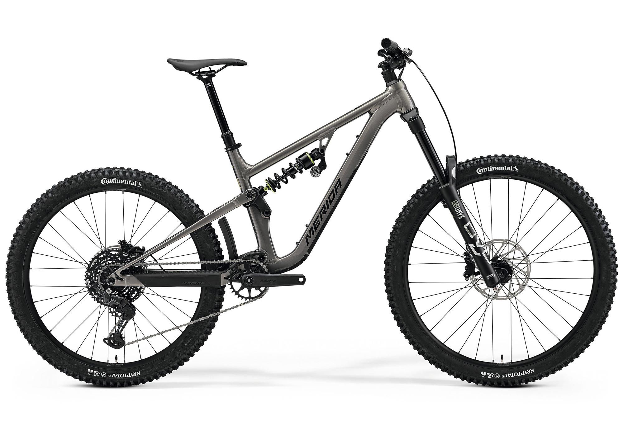 Велосипед 29-27.5 Merida One-Sixty FR 400 (2026) рама - S Warm Slate Grey(Black)