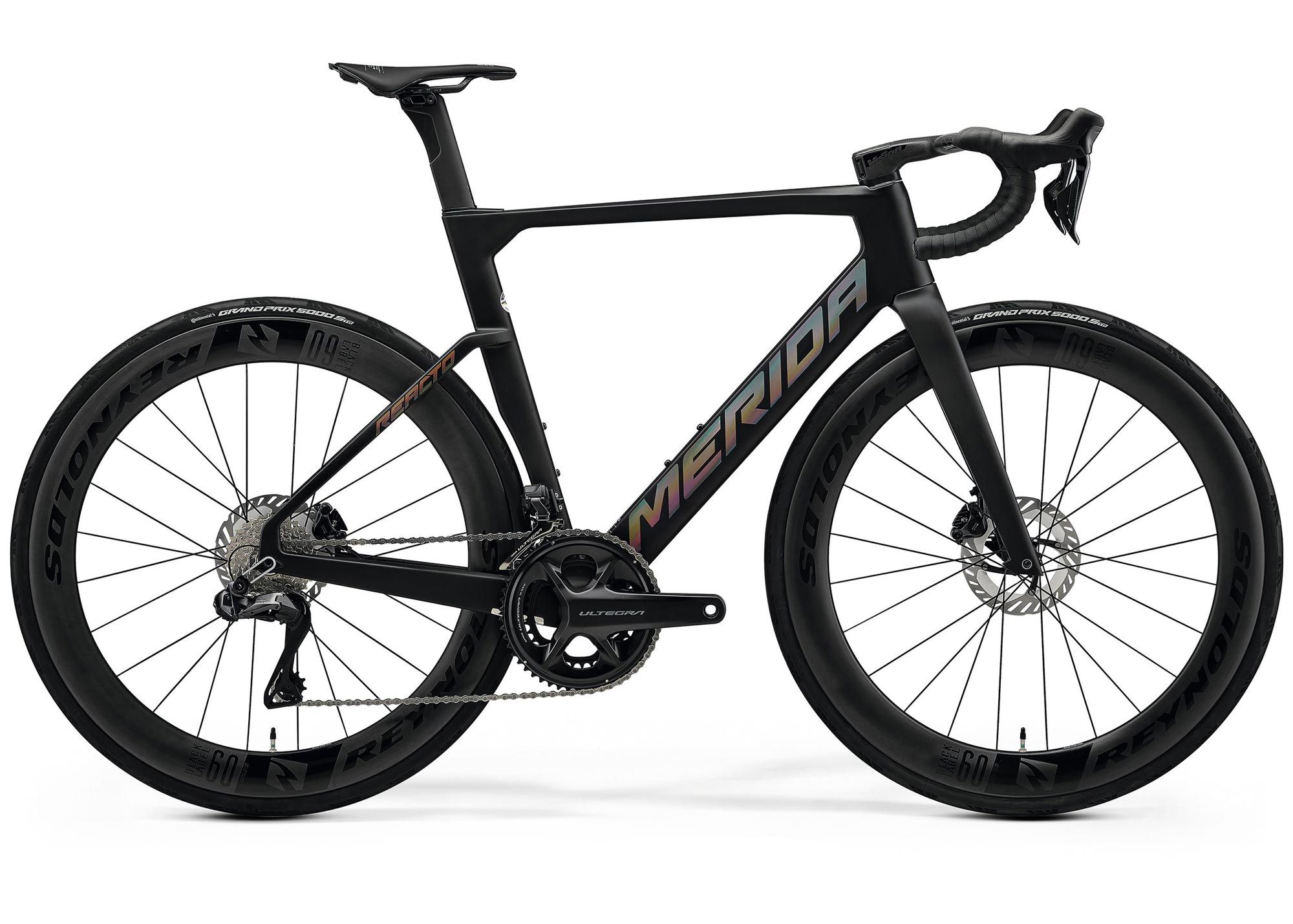 Велосипед 28 Merida Reacto 9000 (2026) рама - M Silk Black(Glossy Dark Silver)