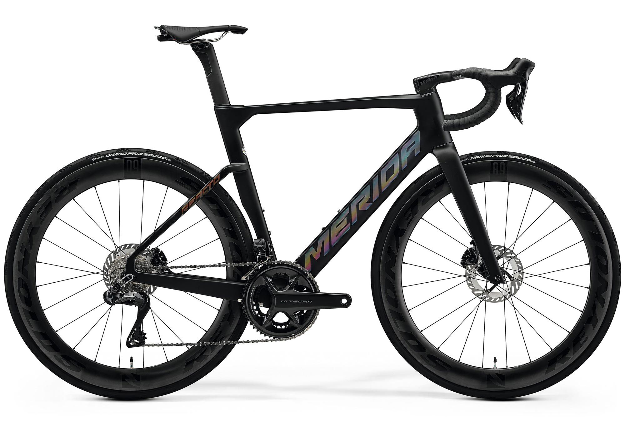 Велосипед 28 Merida Reacto 8000 (2026) рама - 3S Silk Black(Glossy Dark Silver)