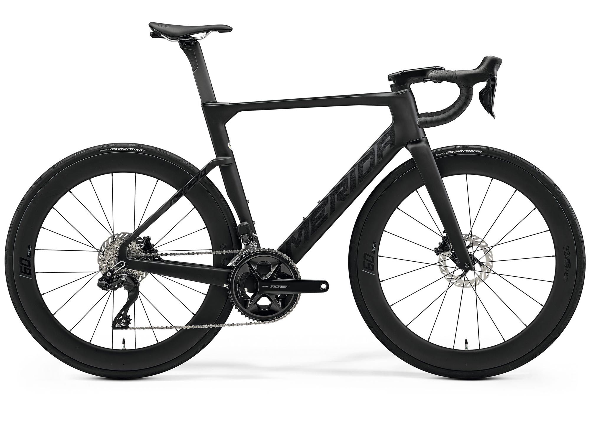 Велосипед 28 Merida Reacto 6000 (2026) рама - L Silk Black(Glossy Dark Silver)