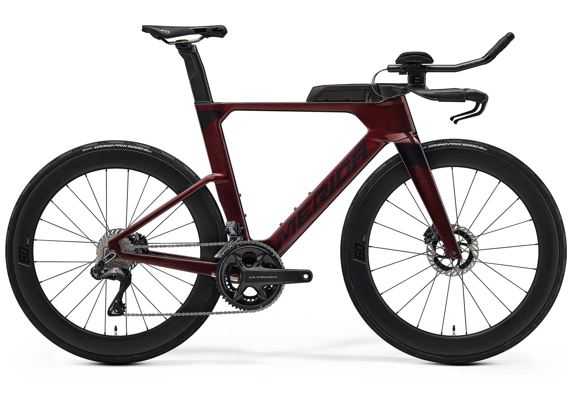 Велосипед 28 Merida Time Warp TRI Limited (2026) рама - L Burgundy Red(Black)