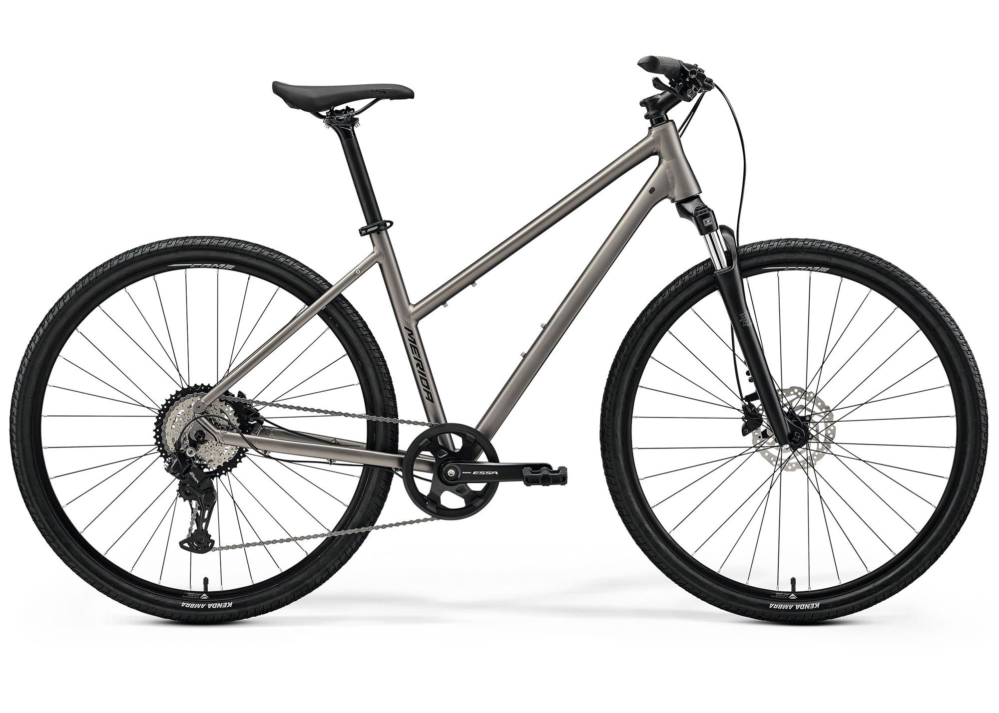 Велосипед 28 Merida Crossway 20 (2026) рама - W-XXS Silk Warm Slate Grey(Black)