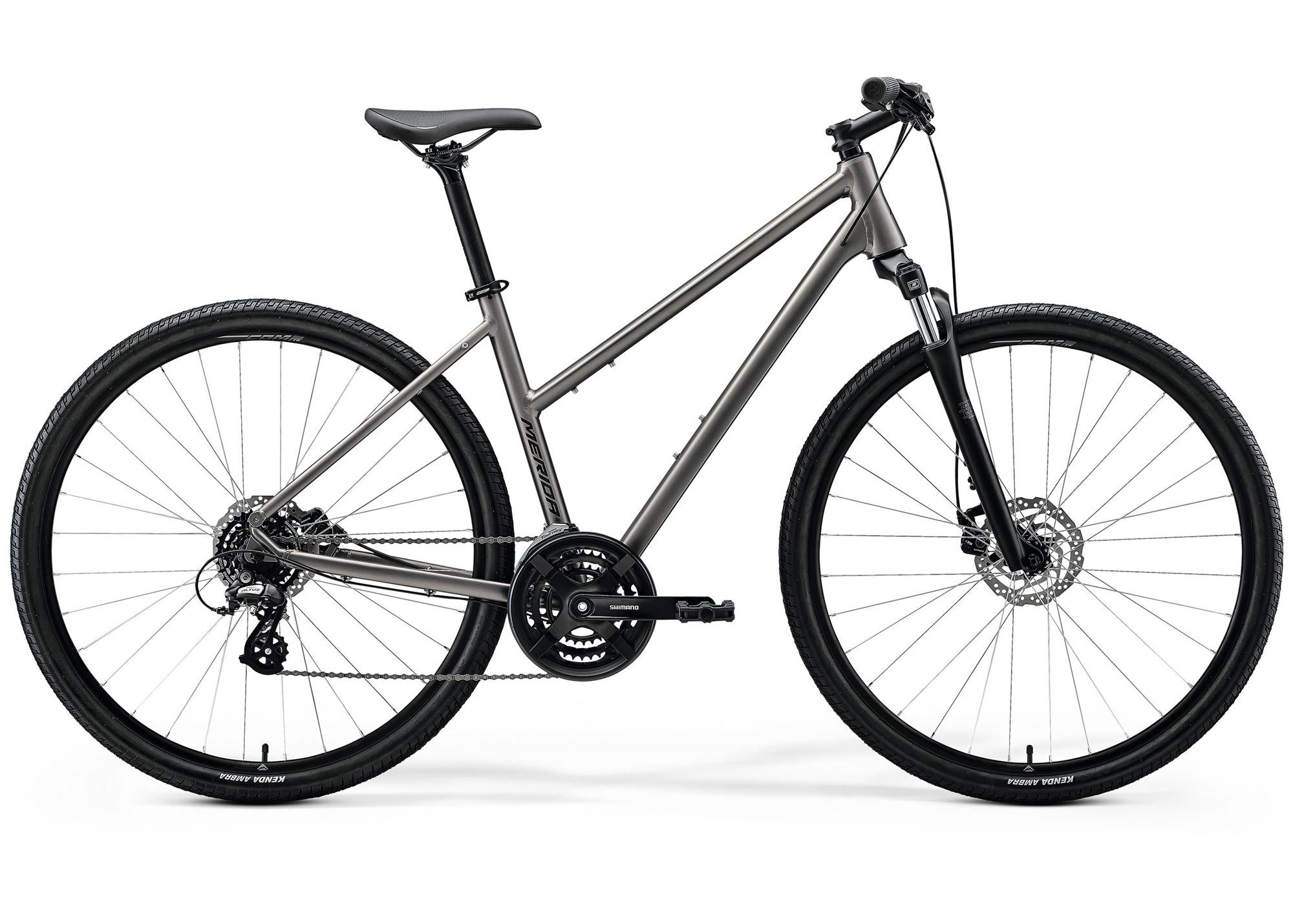 Велосипед 28 Merida Crossway 10 (2026) рама - W-XS Silk Warm Slate Grey(Black)