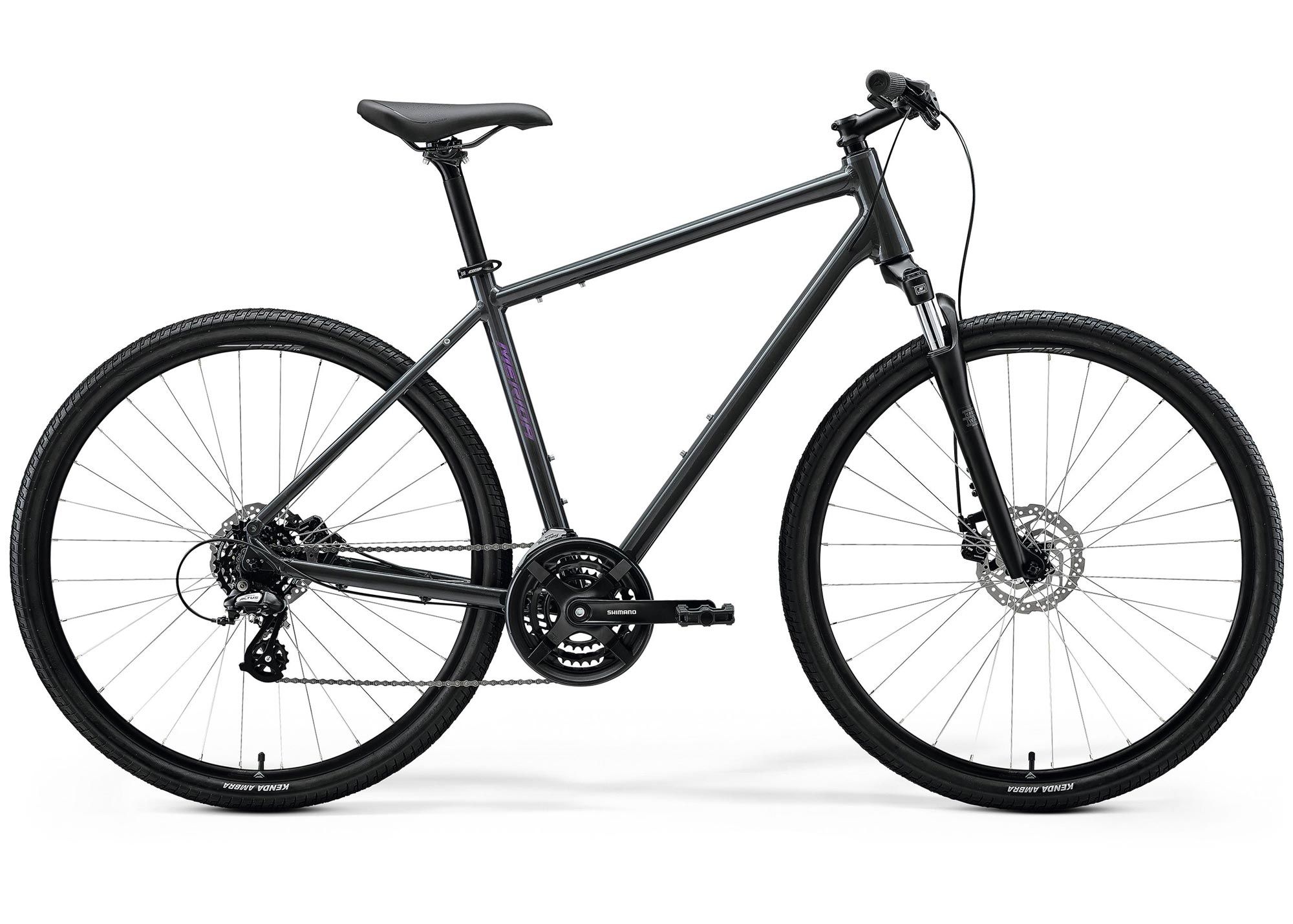 Велосипед 28 Merida Crossway 10 (2026) рама - M Glossy Cool Grey(Purple)