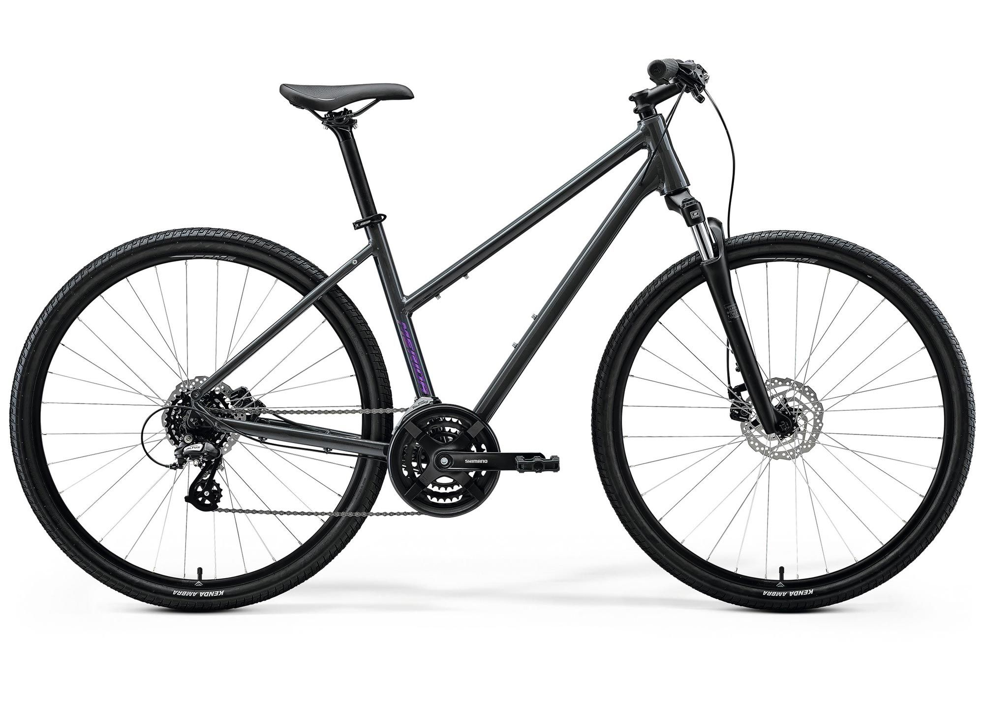 Велосипед 28 Merida Crossway 10 (2026) рама - W-M Glossy Cool Grey(Purple)