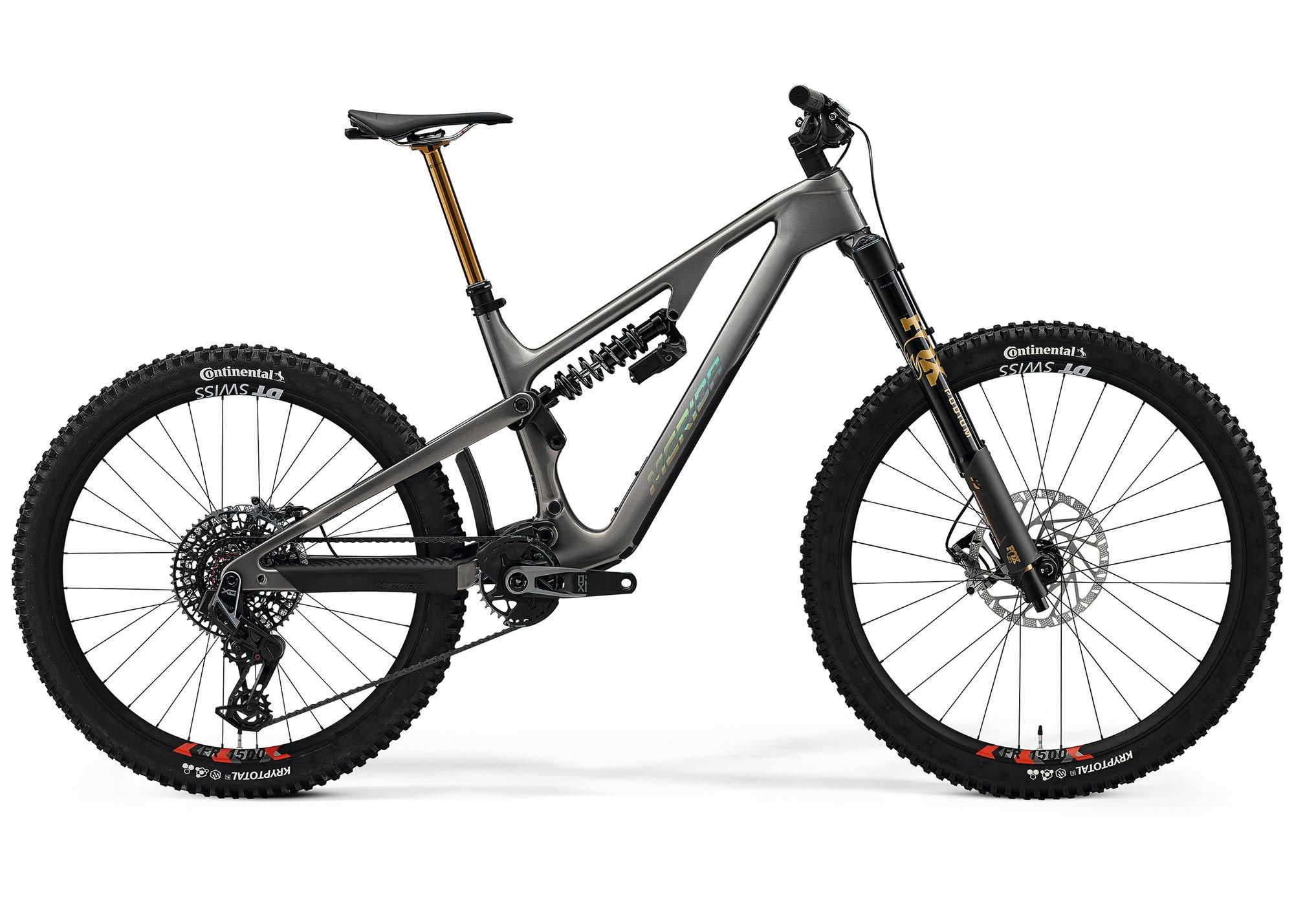 Велосипед 29-27.5 Merida One-Sixty 10K (2026) рама - M Warm Slate Grey Fade(Holo Silver)