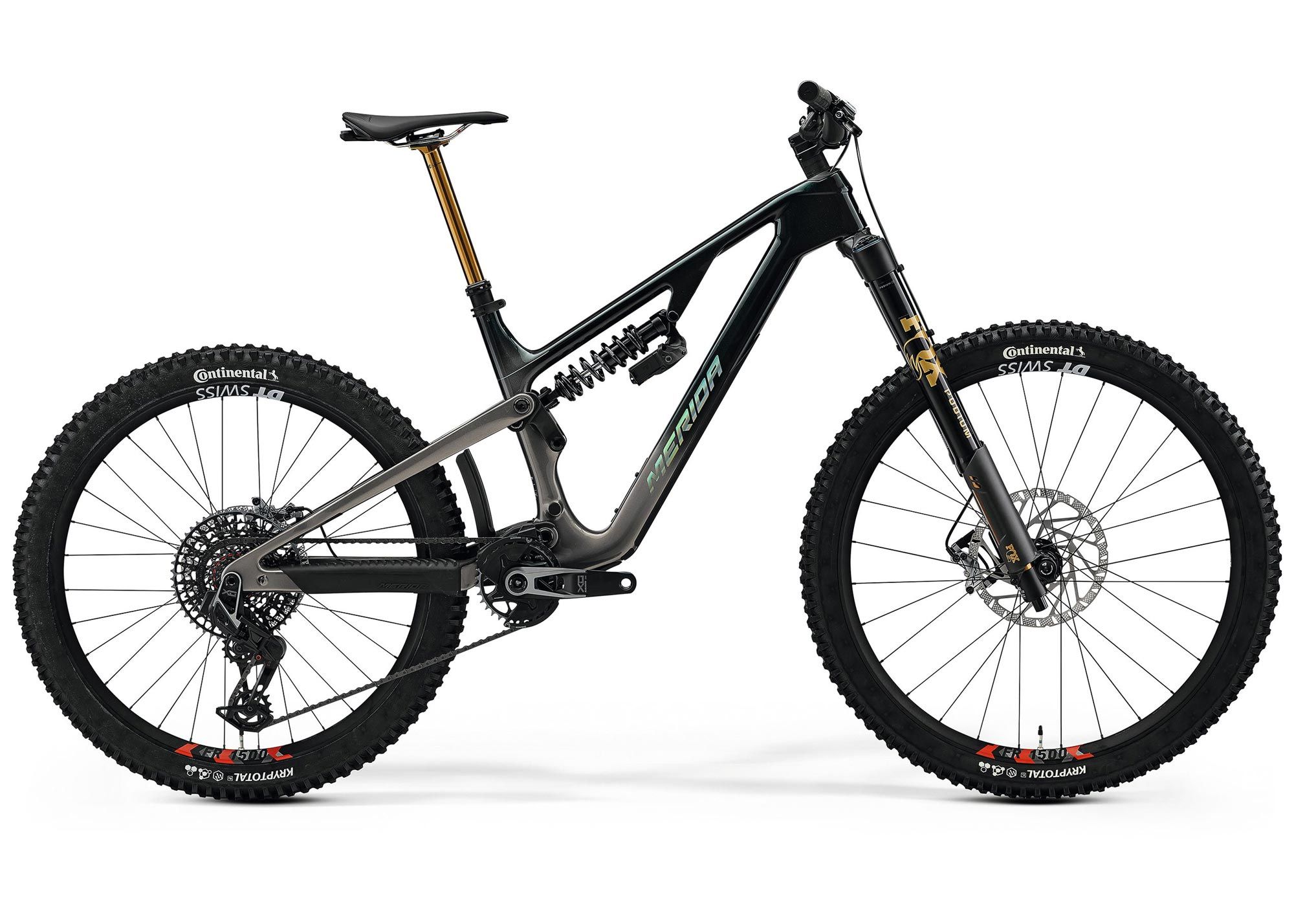 Велосипед 29-27.5 Merida One-Sixty 10K (2026) рама - XS Halo Green Fade(Holo Silver)