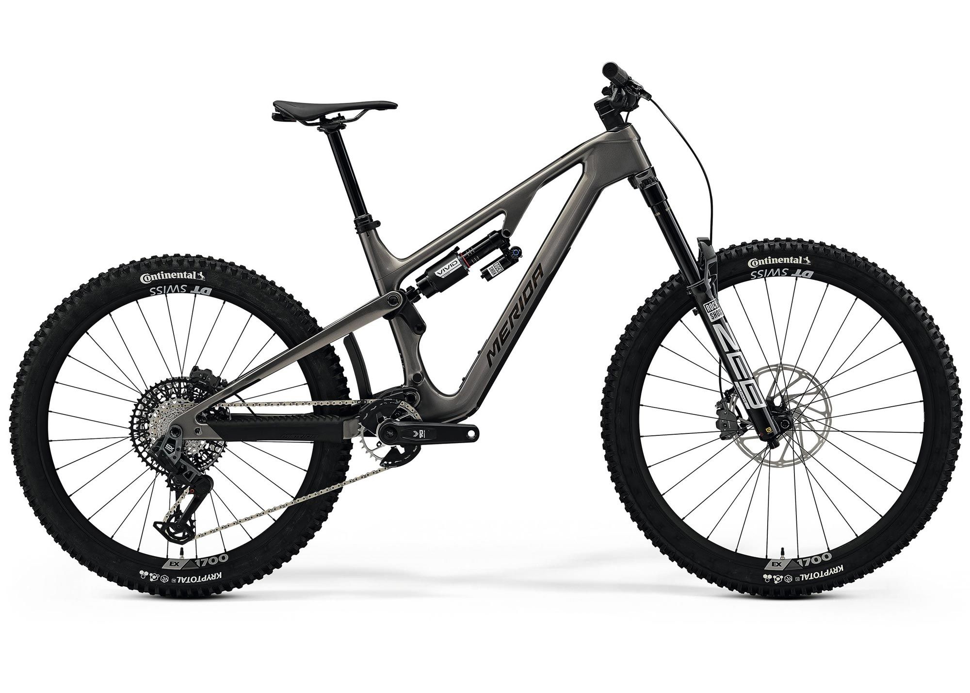 Велосипед 29-27.5 Merida One-Sixty 8000 (2026) рама - S Warm Slate Grey(Golden Black)