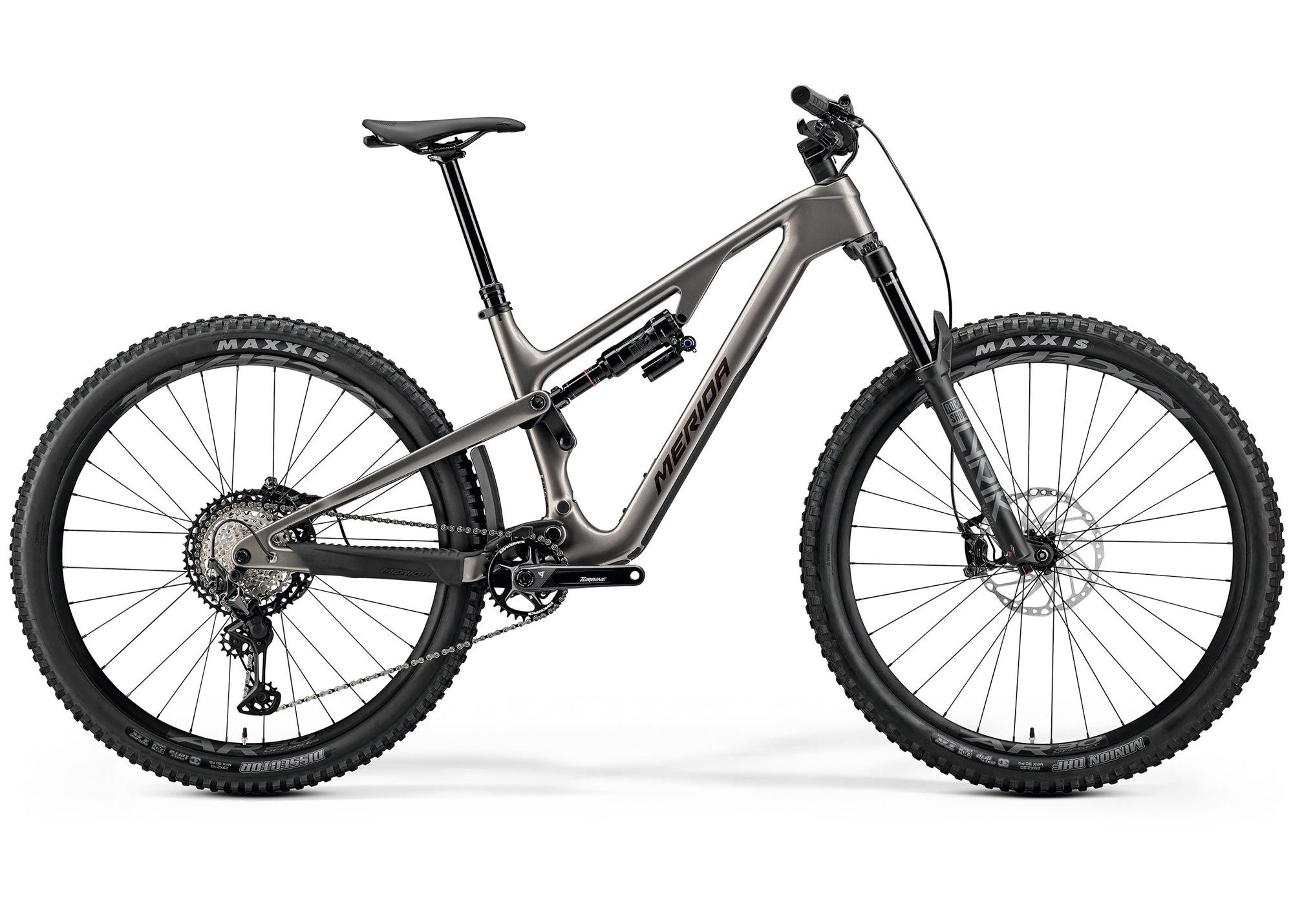 Велосипед 29-27.5 Merida One-Forty 7000 (2026) рама - XS Warm Slate Grey(Golden Black)