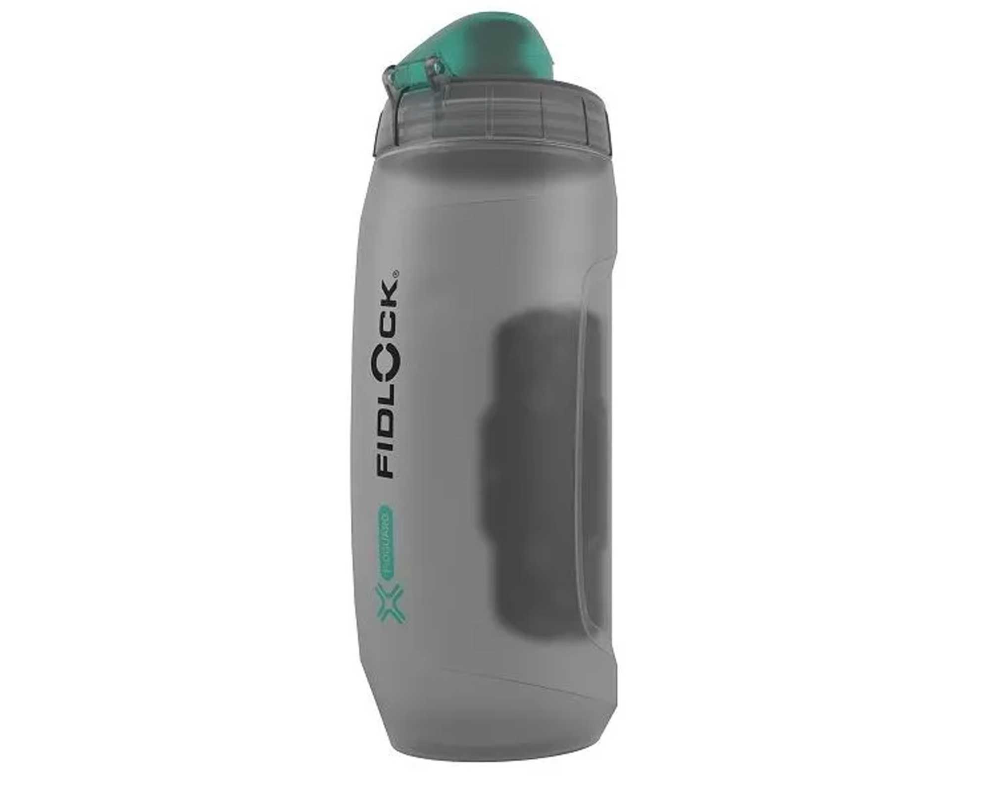 Велофляга FIDLOCK TWIST 590 мл антибактеріальна прозора/чорна з магнітним кріпленням для MTB
