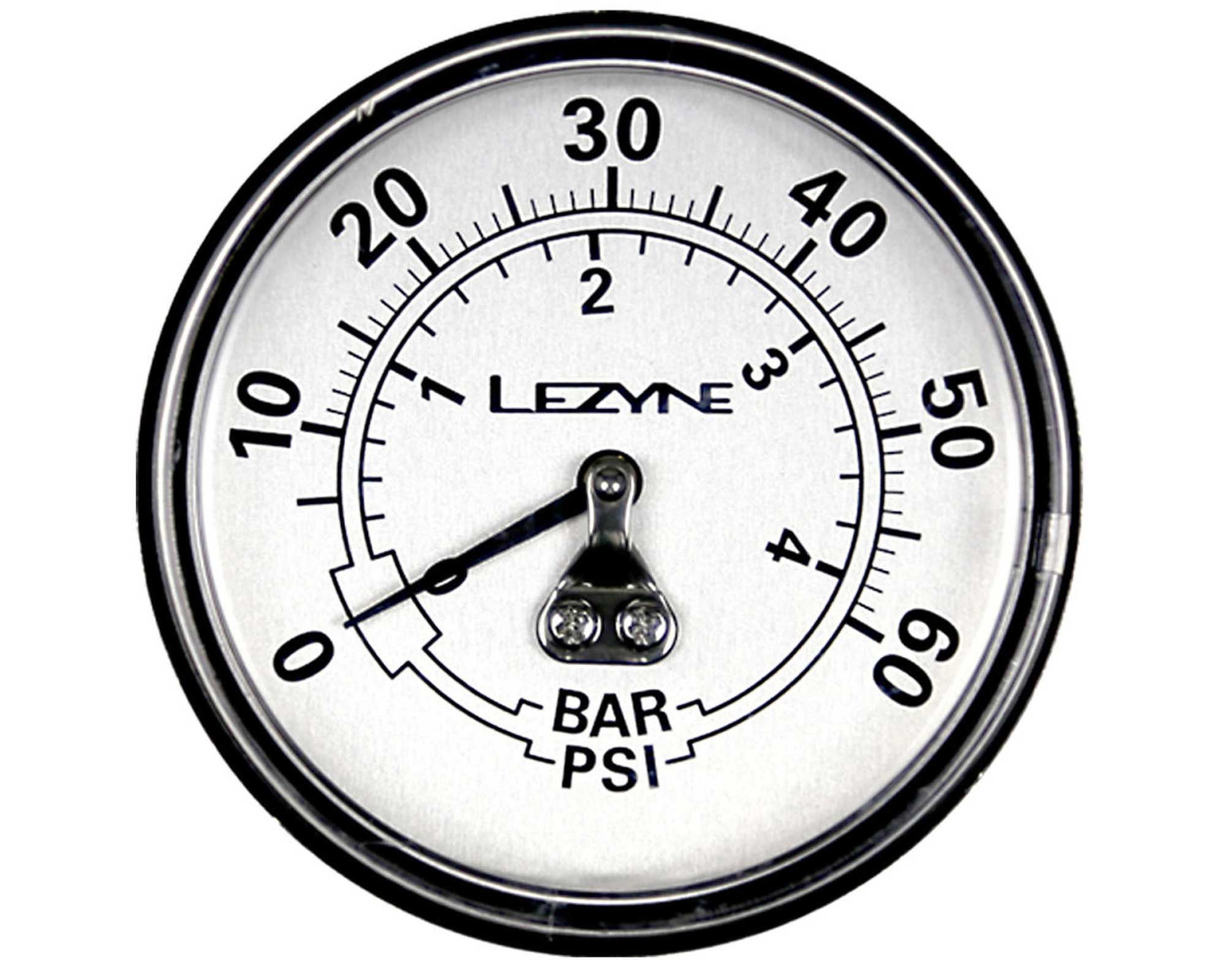 Манометр LEZYNE 60 PSI GAGUE 2.5 Сріблястий 60PSI Y13