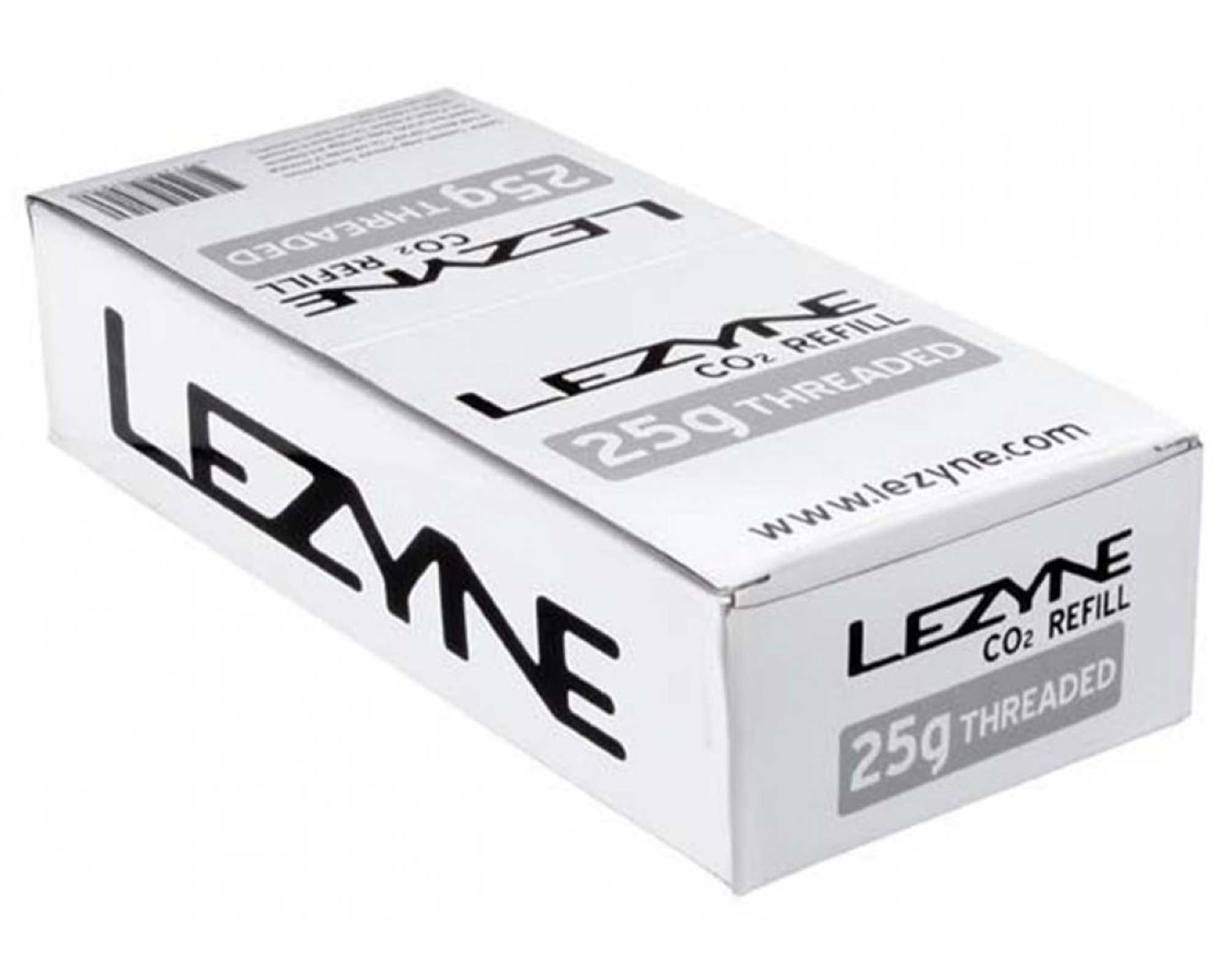 Баллон LEZYNE CO2 25G BOX 30 штук Серебристый Y13 (Профессиональный набор)