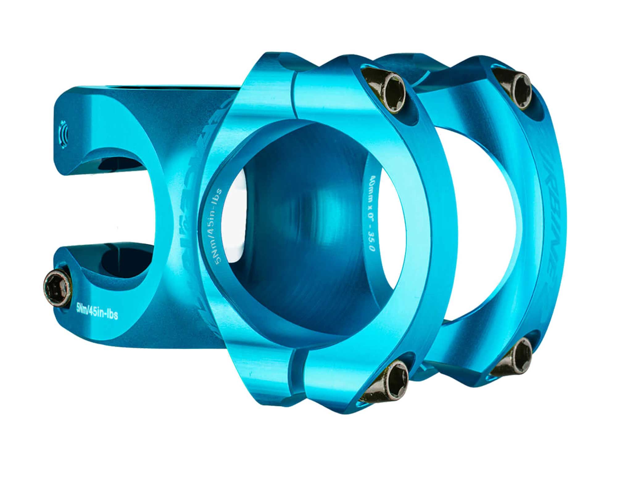 Винос RACE FACE TURBINE-R, 35 мм, Довжина: 40 мм, Кут: 0°, (TURQUOISE) Бірюзовий (Алюмінієвий)