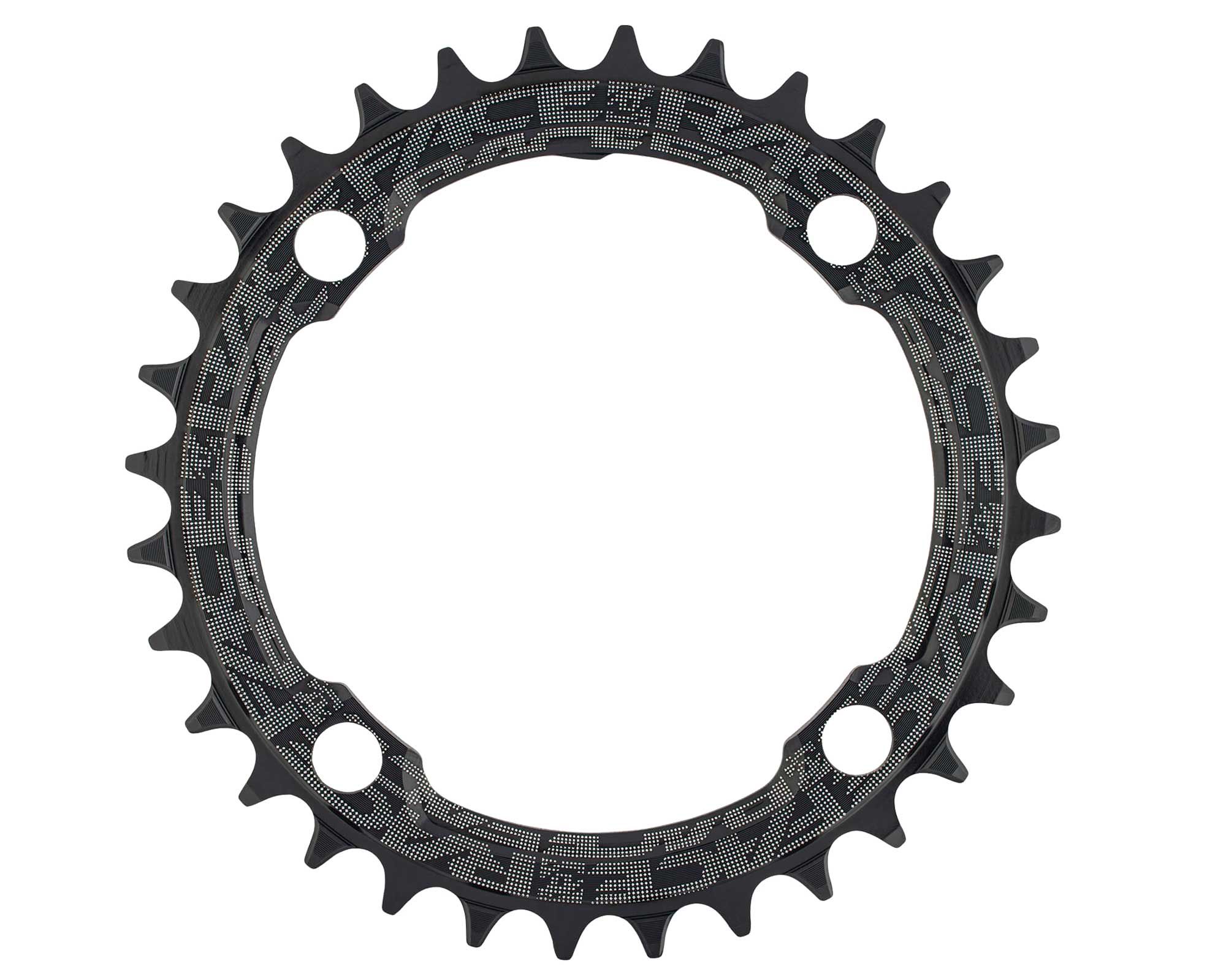 Звезда RACE FACE Narrow Wide, 104 BCD, 38T, 10-12 ск (MATTE BLK) Матовая Черная (Алюминиевая)