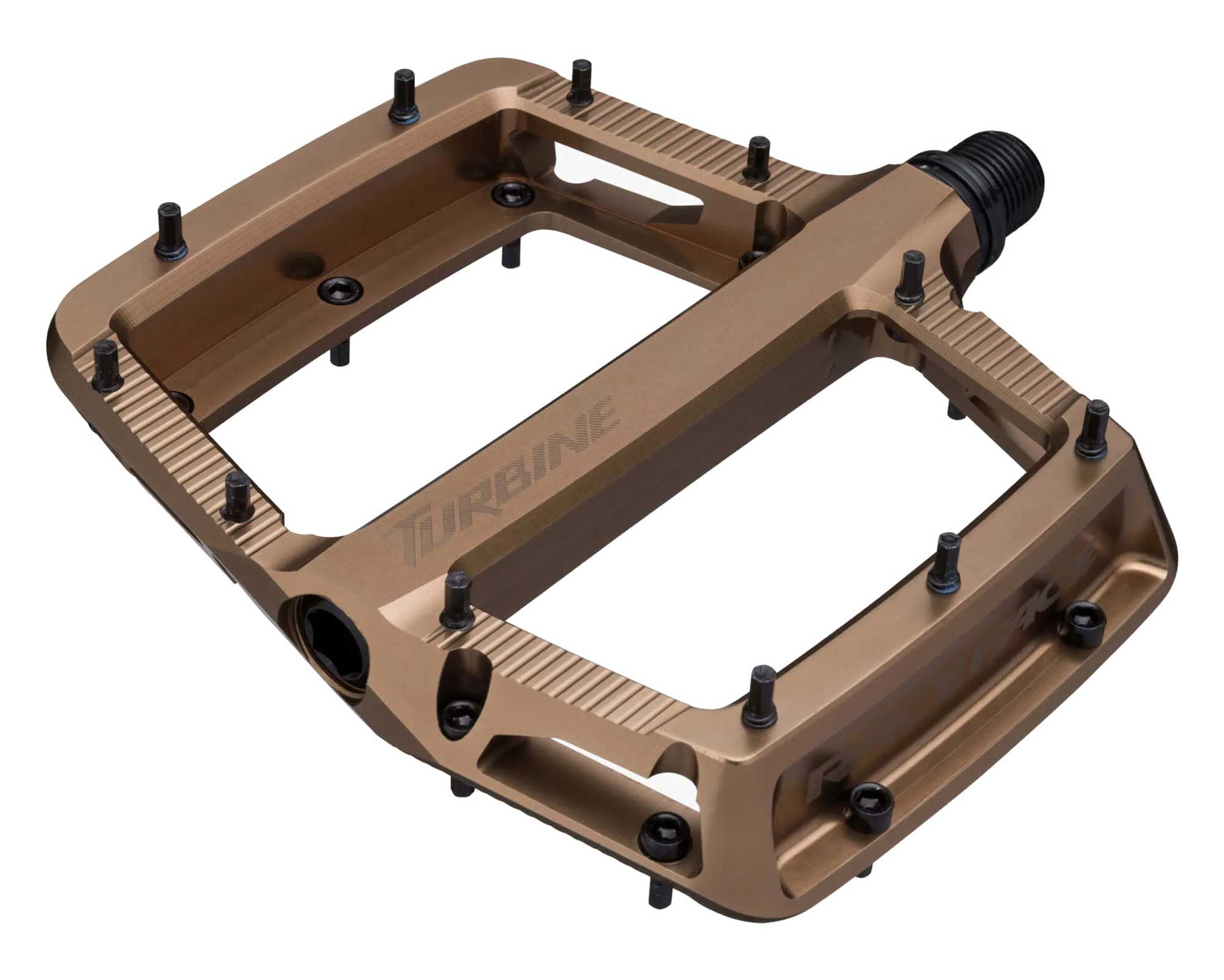 Педали RACE FACE TURBINE AM 2026, Алюминиевые, (KASH MONEY) Золотистые