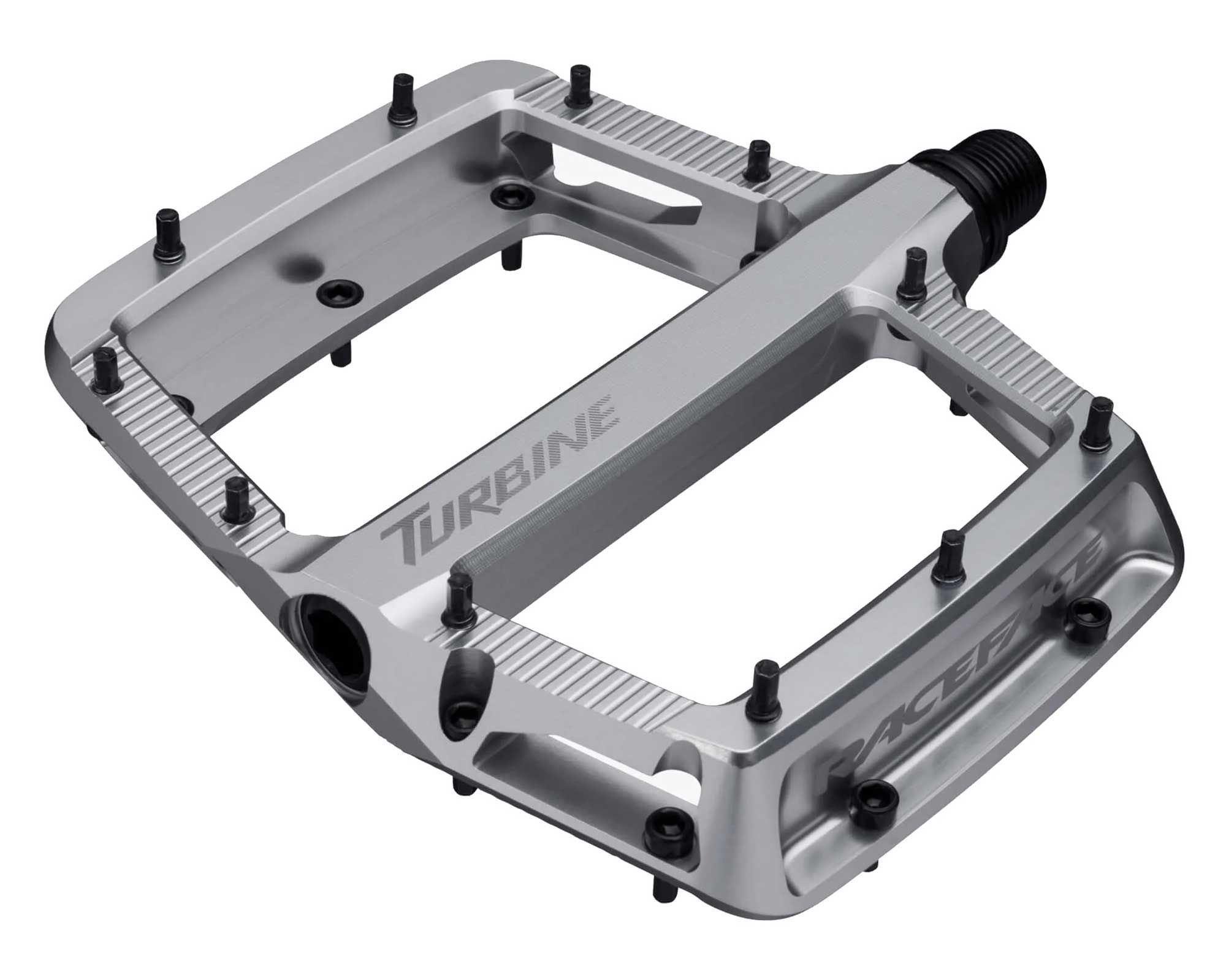 Педалі RACE FACE TURBINE AM 2026, Алюмінієві, (SILVER) Сріблясті