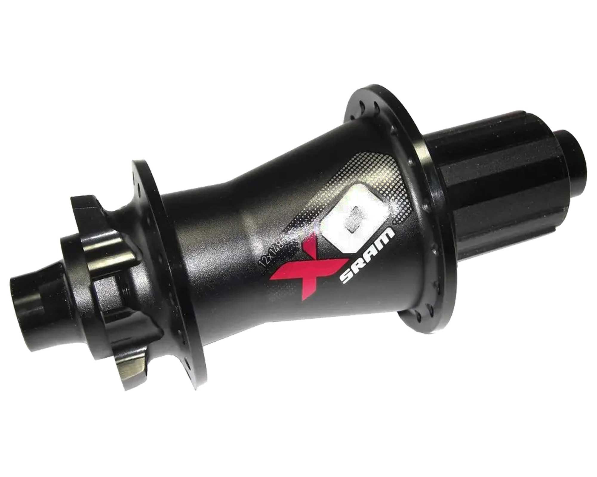 Втулка SRAM X0 Задняя, 32 отв., 12x148 мм Boost, Shimano (BLK/RD) Черно-Красная Алюминиевая