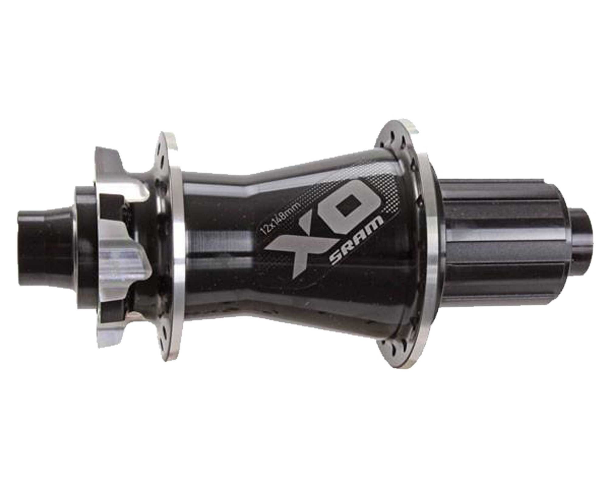 Втулка SRAM X0 Задняя, 32 отв., 12x148 мм Boost, Shimano (BLK/SLV) Черно-Серебристая Алюминиевая