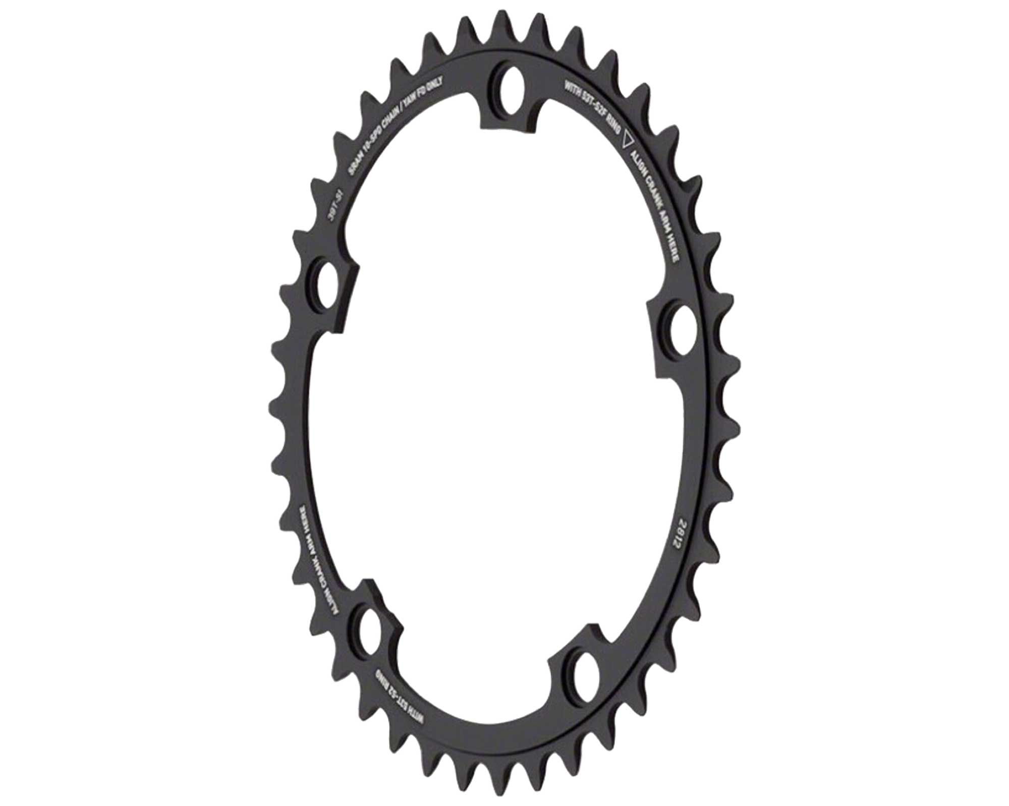 Зірка X-Glide CRING ROAD RED 10S 39T YAW 130 BCD Алюмінієвий (BTBLK) Чорний