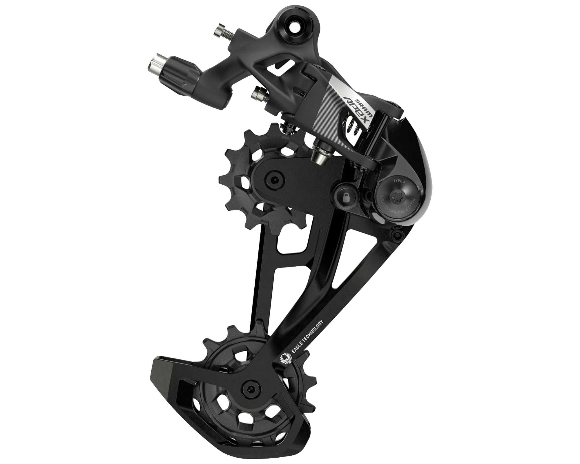 ЗП SRAM Apex Eagle D1, 12 шв., MAX 52T, Механічний (BLK) Чорний Алюмінієвий