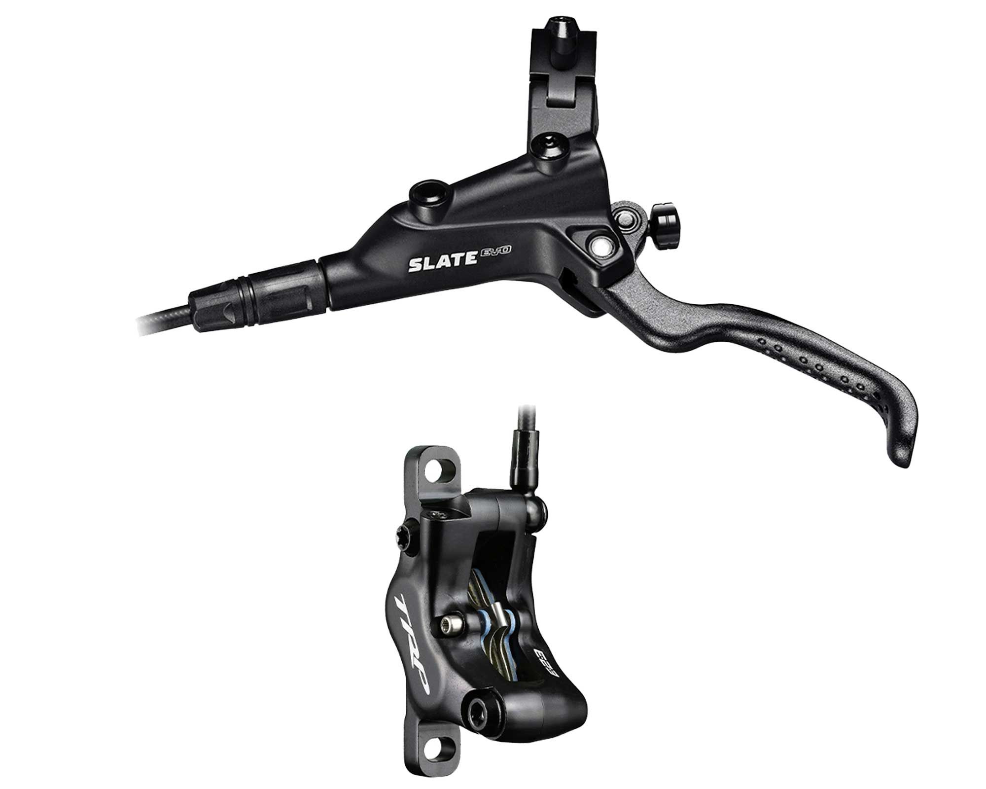 Дискові передні гідравлічні гальма TRP Slate EVO M807 4 поршня, 1900мм, (чорний)